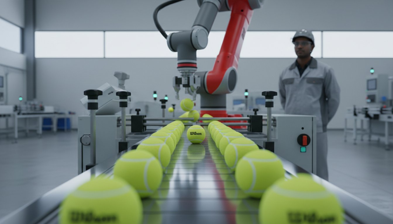 Inside Wilson’s Tennis Ball Factory: The 24-Step Journey of a Pro Ball