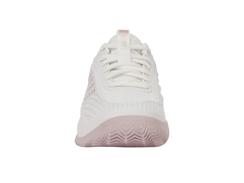 KSwiss Women's Tennis Shoes Hypercourt Express 3 - Clay Court - Blanc de Blanc/Rose Gold