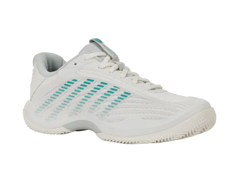 KSwiss Women's Tennis Shoes Hypercourt Express 3 - Clay Court - Blanc / Gray/Baltic