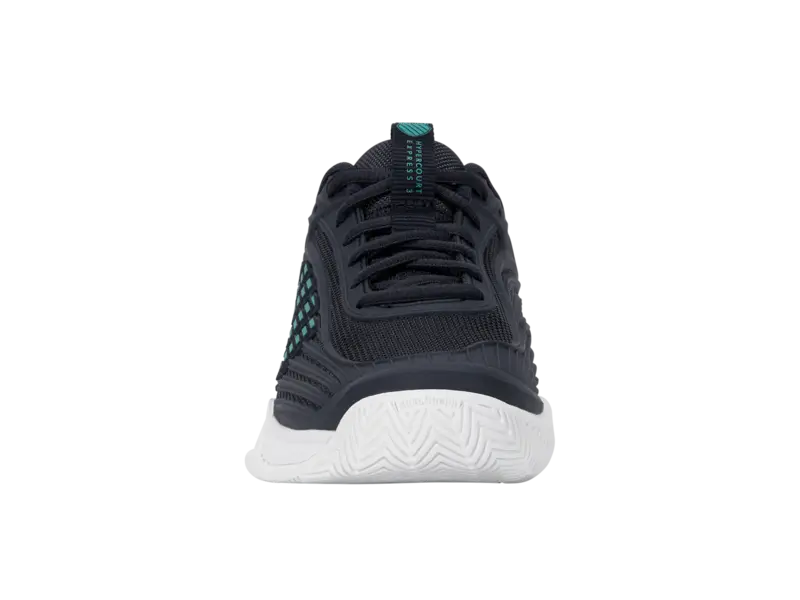 KSwiss Junior Tennis Shoes Hypercourt Express 3 - All Court - Carbon/Baltic/White