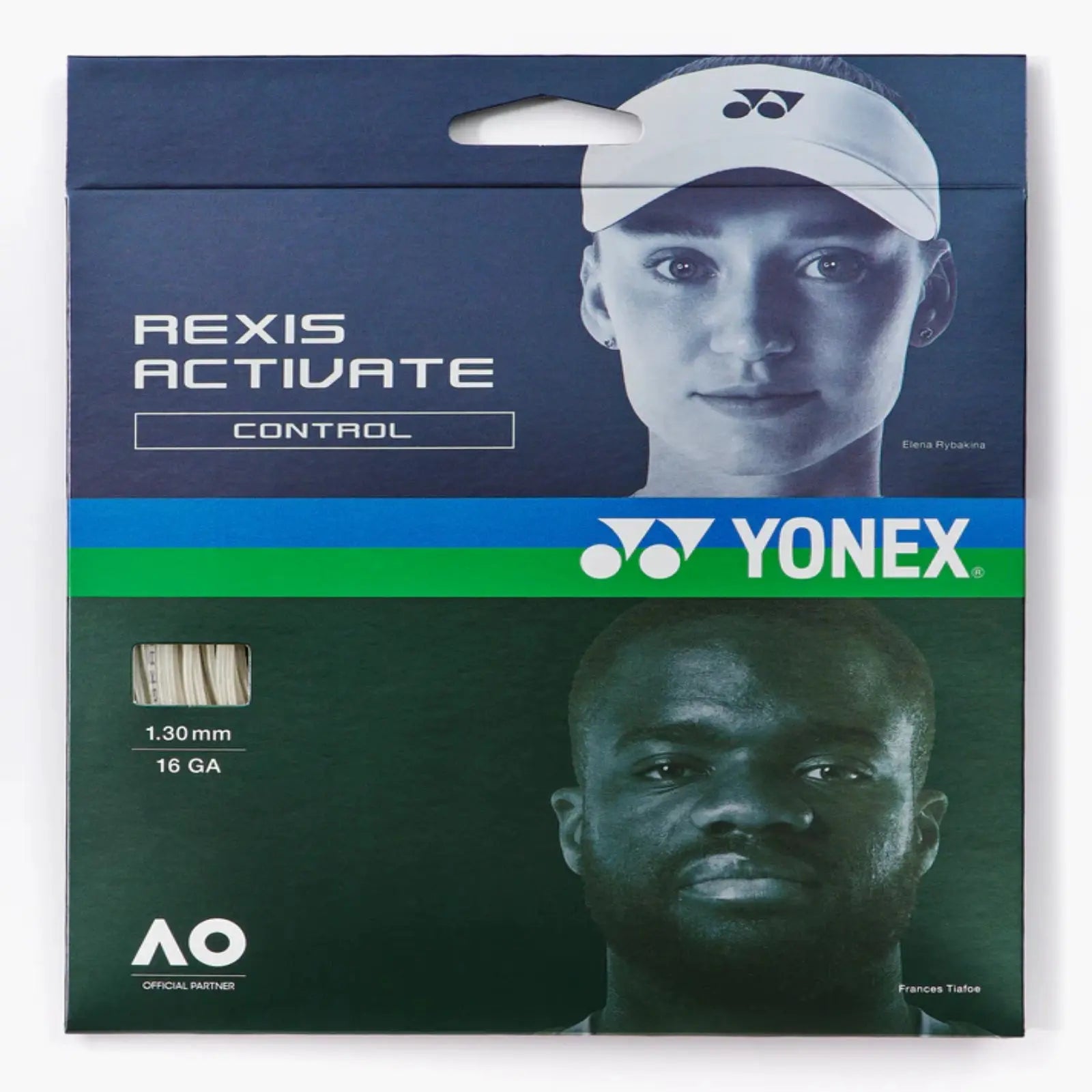 Yonex Rexis Activate 130 Tennis String Set-White