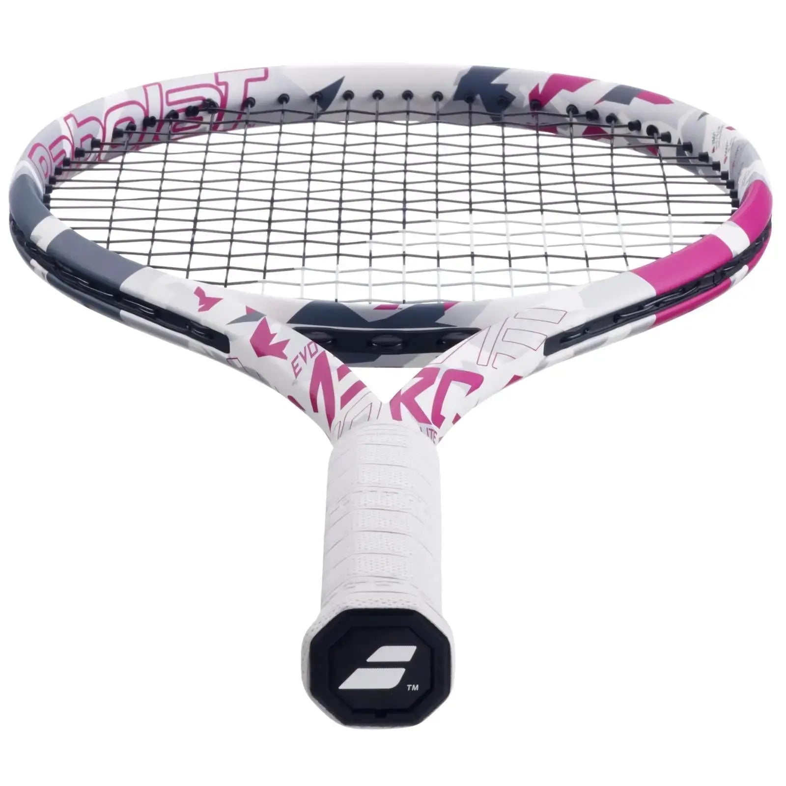 Babolat Evo Aero Lite Tennis Racquet (White/Pink)