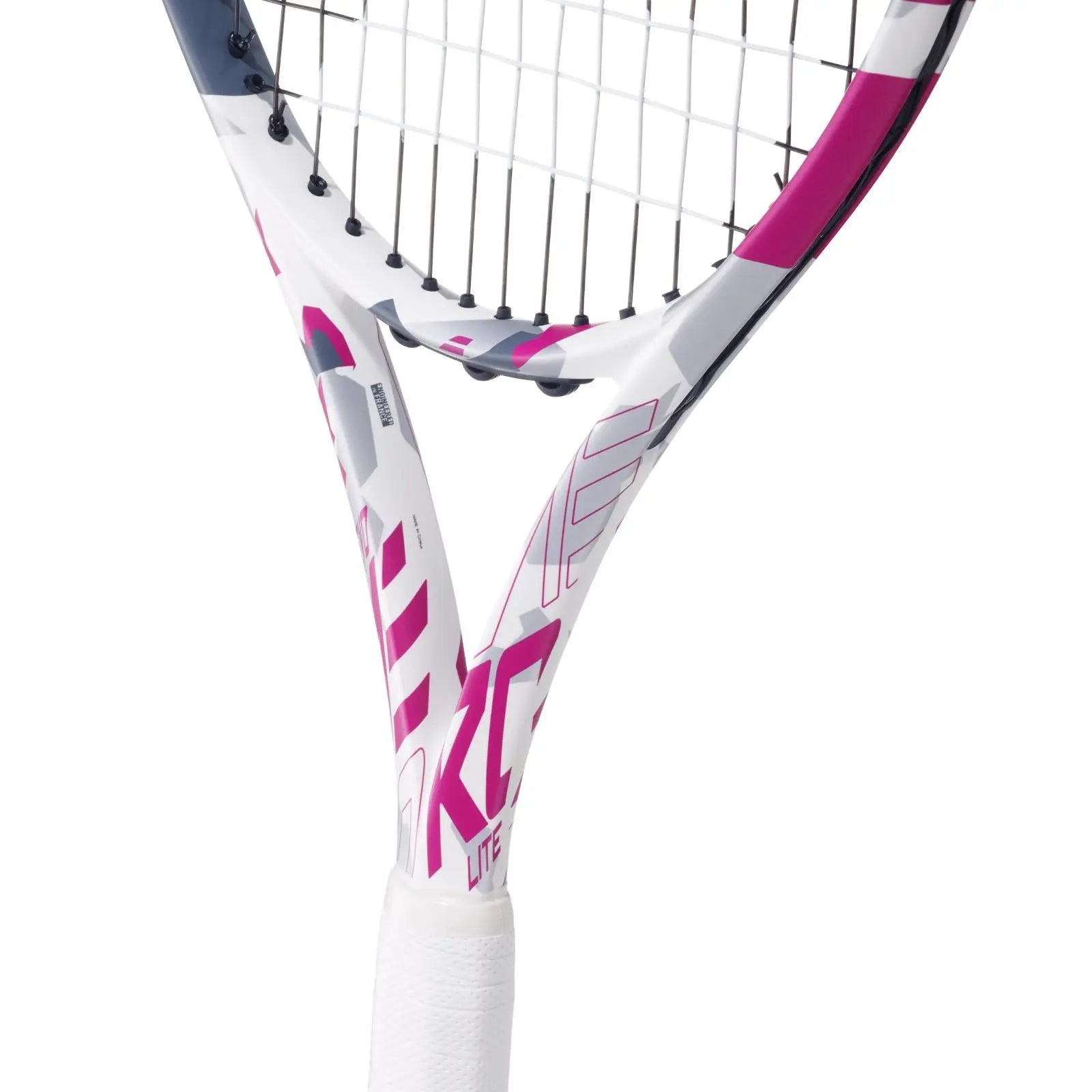 Babolat Evo Aero Lite Tennis Racquet (White/Pink)