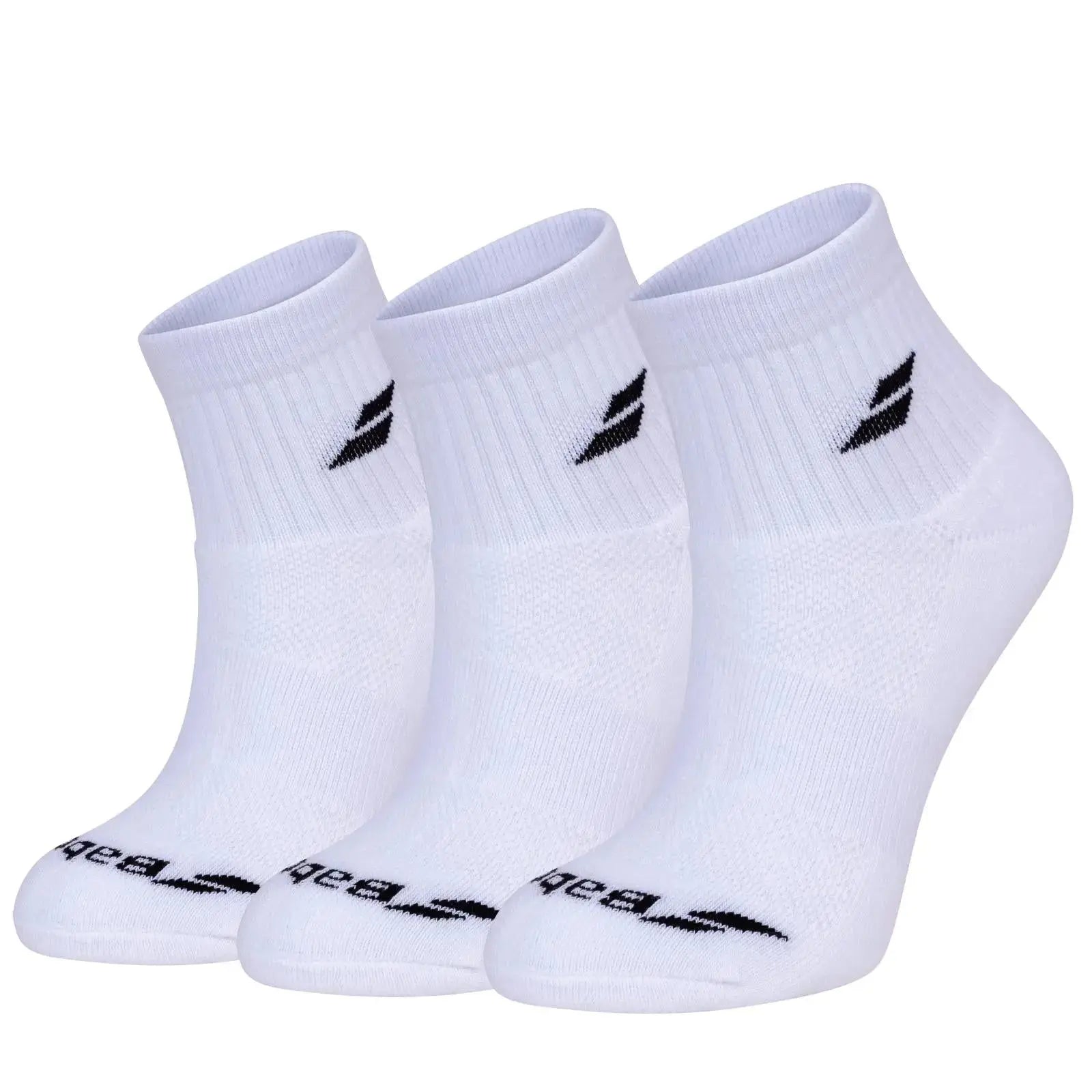 Babolat Quarter Socks 3 Pack - White