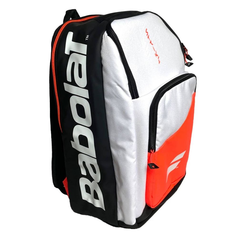Babolat Tennis Bag Pure Strike Backpack White Orange