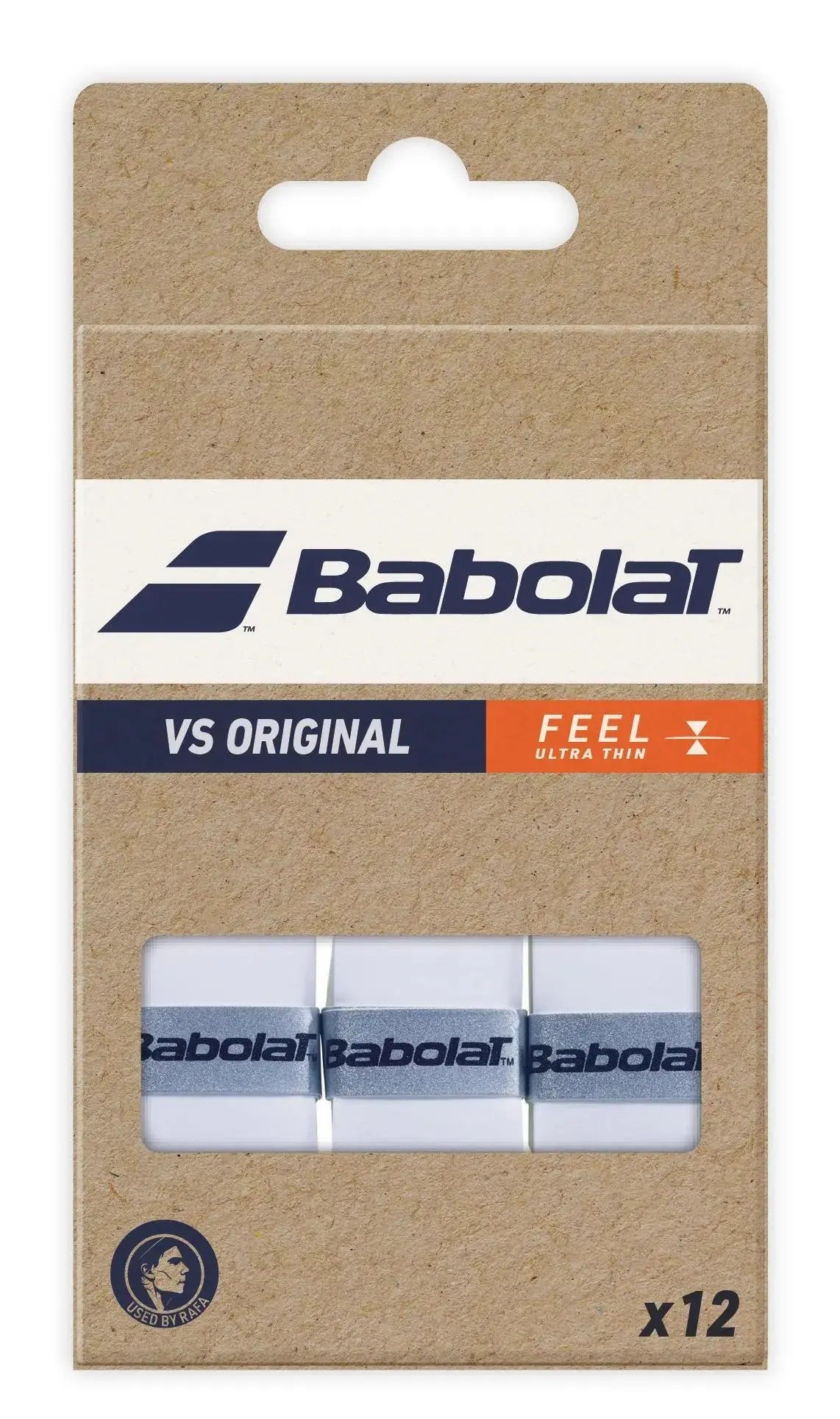 Babolat Tennis Overgrip Vs Original 12 Pack - White