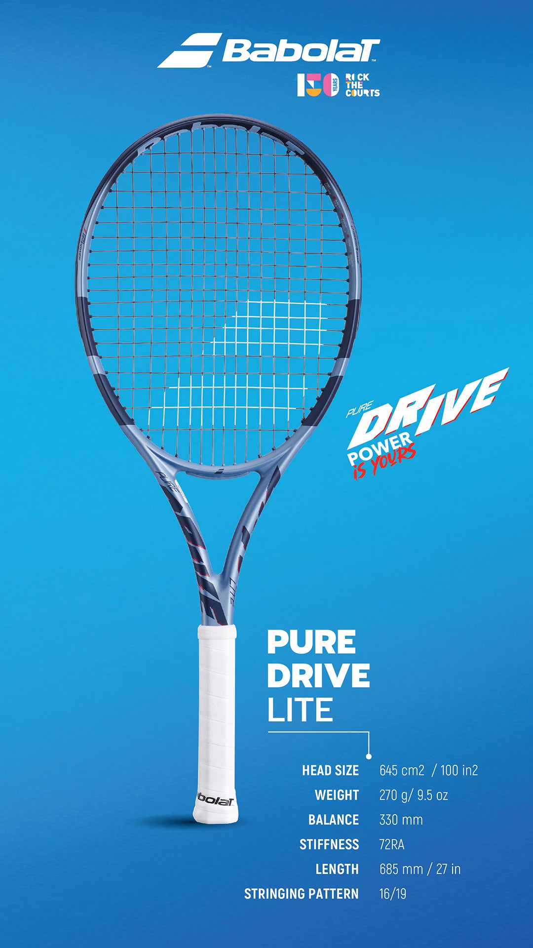 Babolat Tennis Racquet Pure Drive Lite (270g)