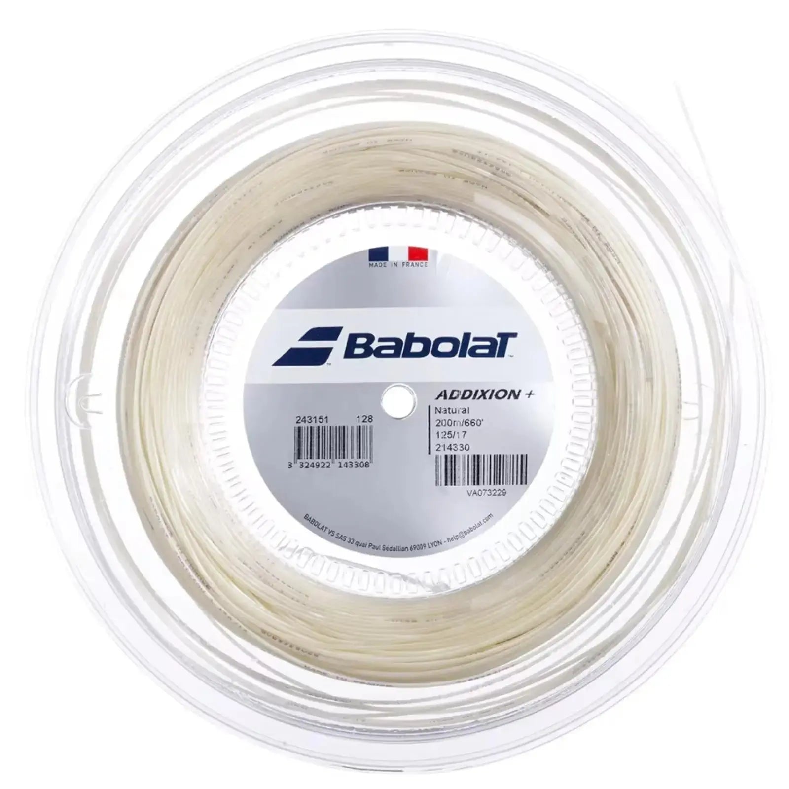 Babolat Tennis String Addixion + 200M - 1.25 (17) - Natural