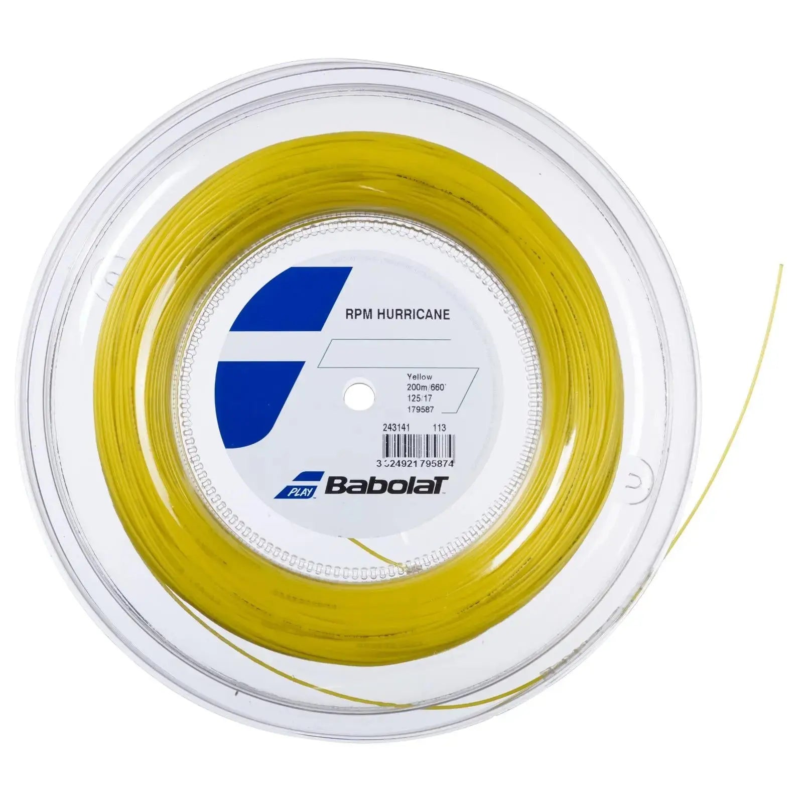 Babolat Tennis String RPM Hurricane 12M - 1.25 (17) - Yellow