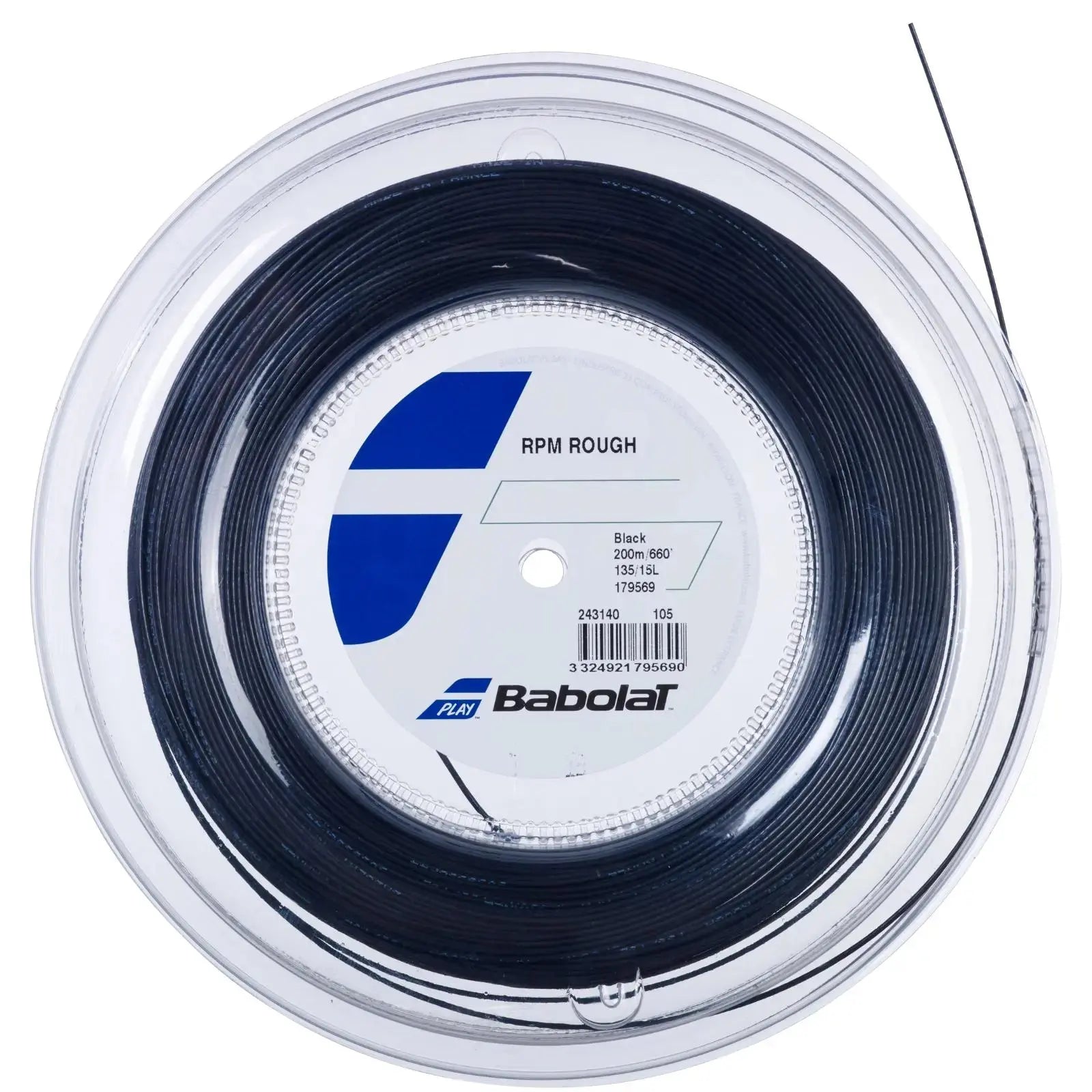 Babolat Tennis String RPM Rough 200M - 1.25 (17) - Black