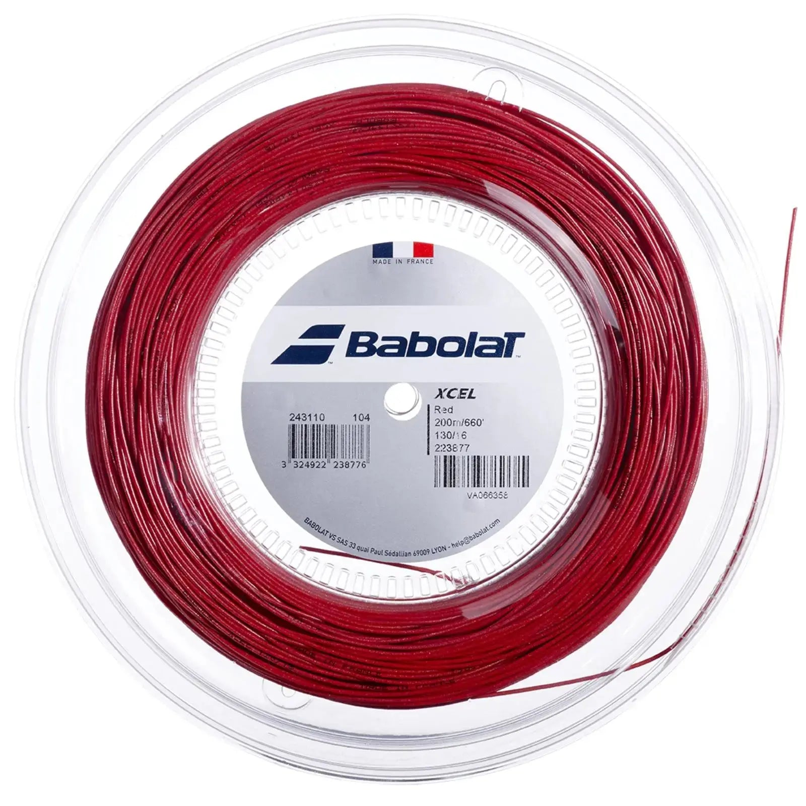 Babolat Tennis String XCEL 200M - 1.30 (16) - Red