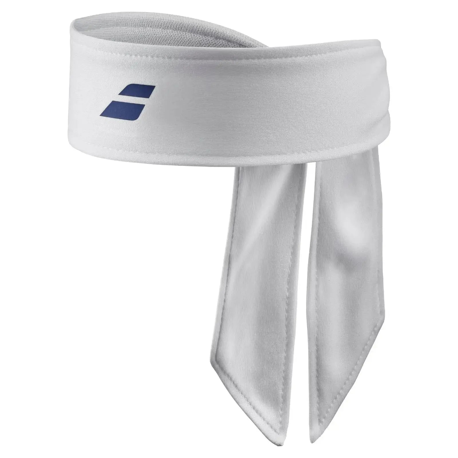Babolat Tie Headband - White/Sodalite Blue