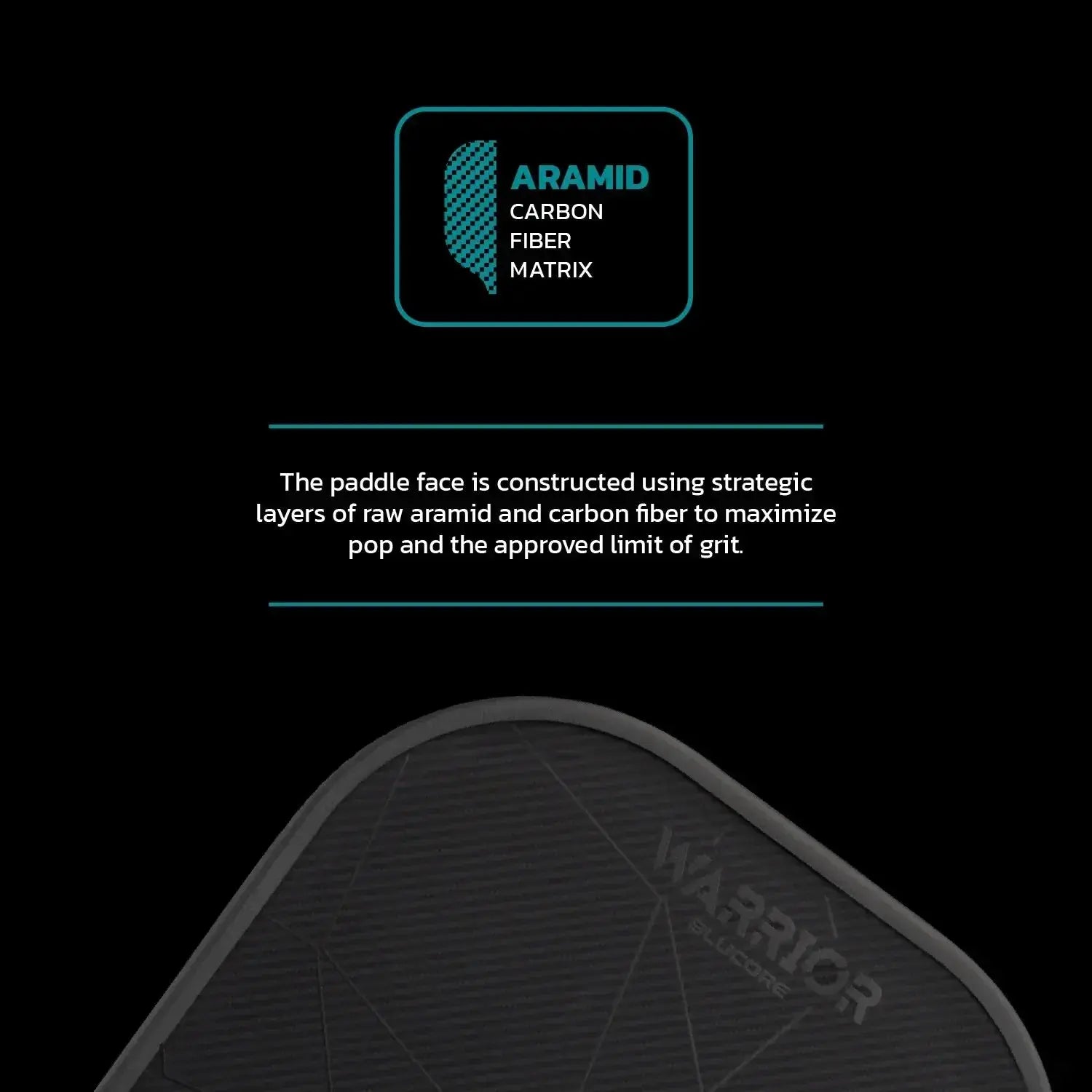 Diadem Pickleball Paddle Warrior Blucore V3 19mm Pro