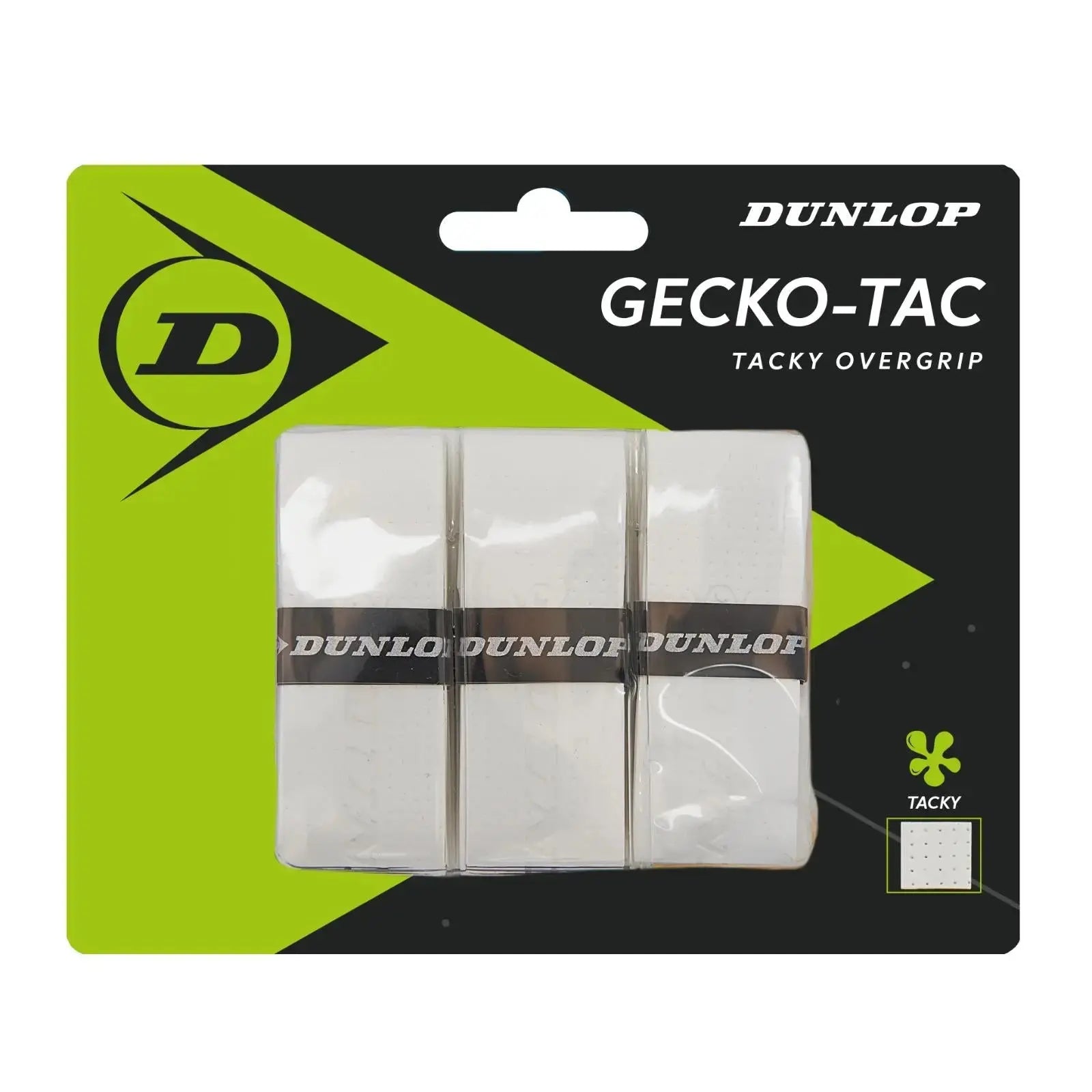 Dunlop Over Grip Gecko-Tac White 3-Pack - Tacky