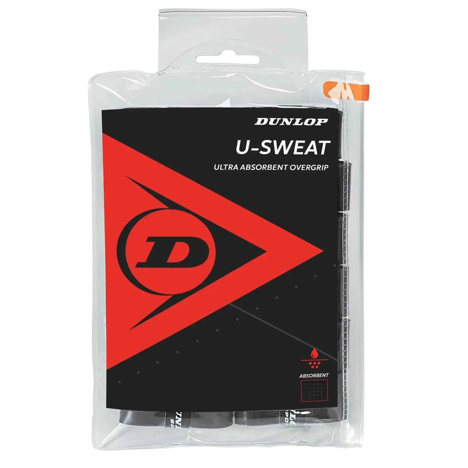 Dunlop Over Grip U-Sweat Black 12-Bag - Absorbant