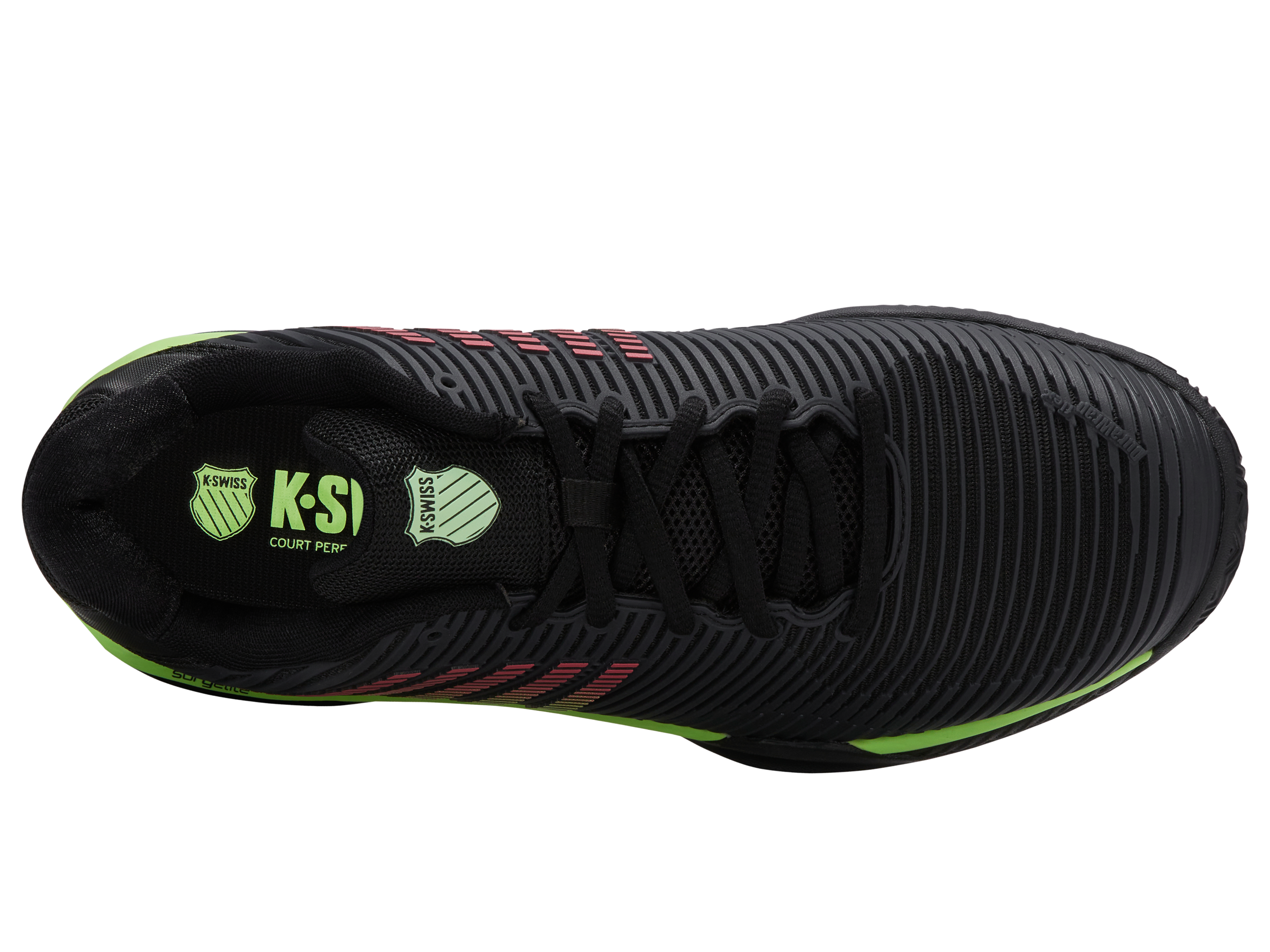 KSWISS Shoes Men's Hypercourt Express 2 Clay Court BLK/GRN/NN