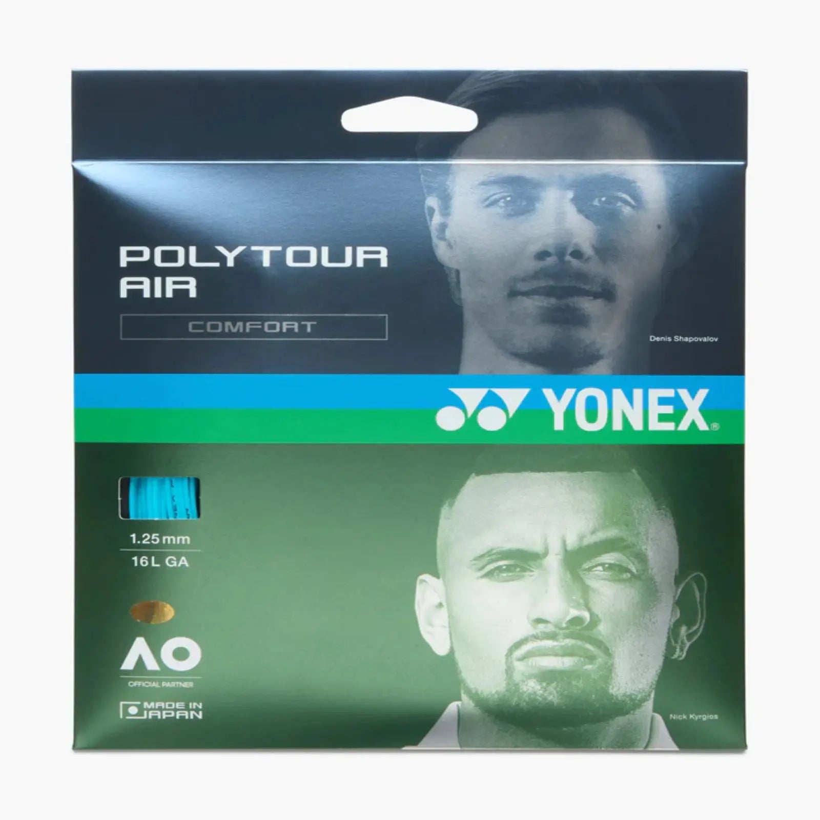 Yonex Tour AIR 125 Tennis String Set-Sky Blue