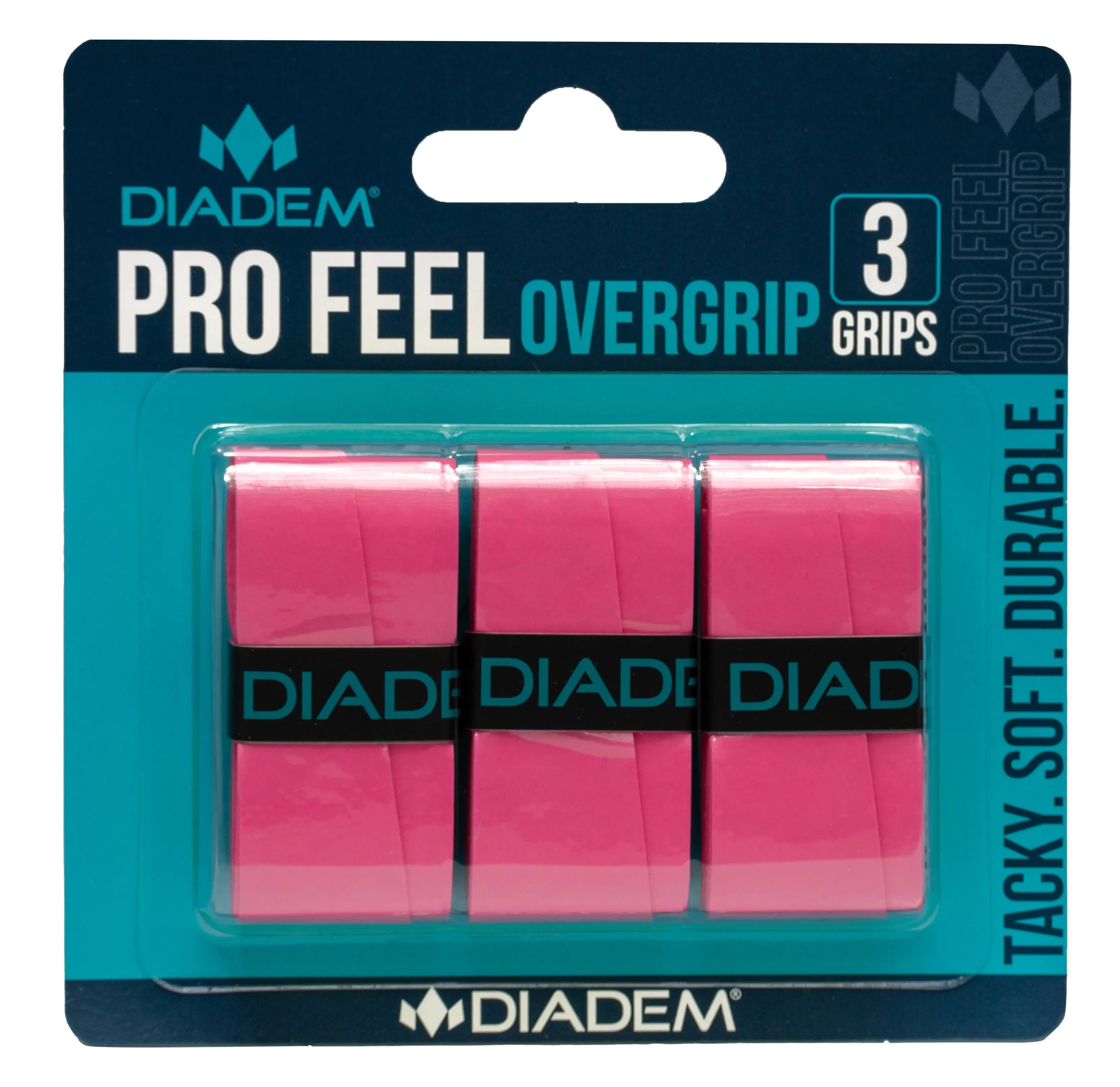 Diadem Tennis Pro Feel Overgrip - Pink - 3 Pack