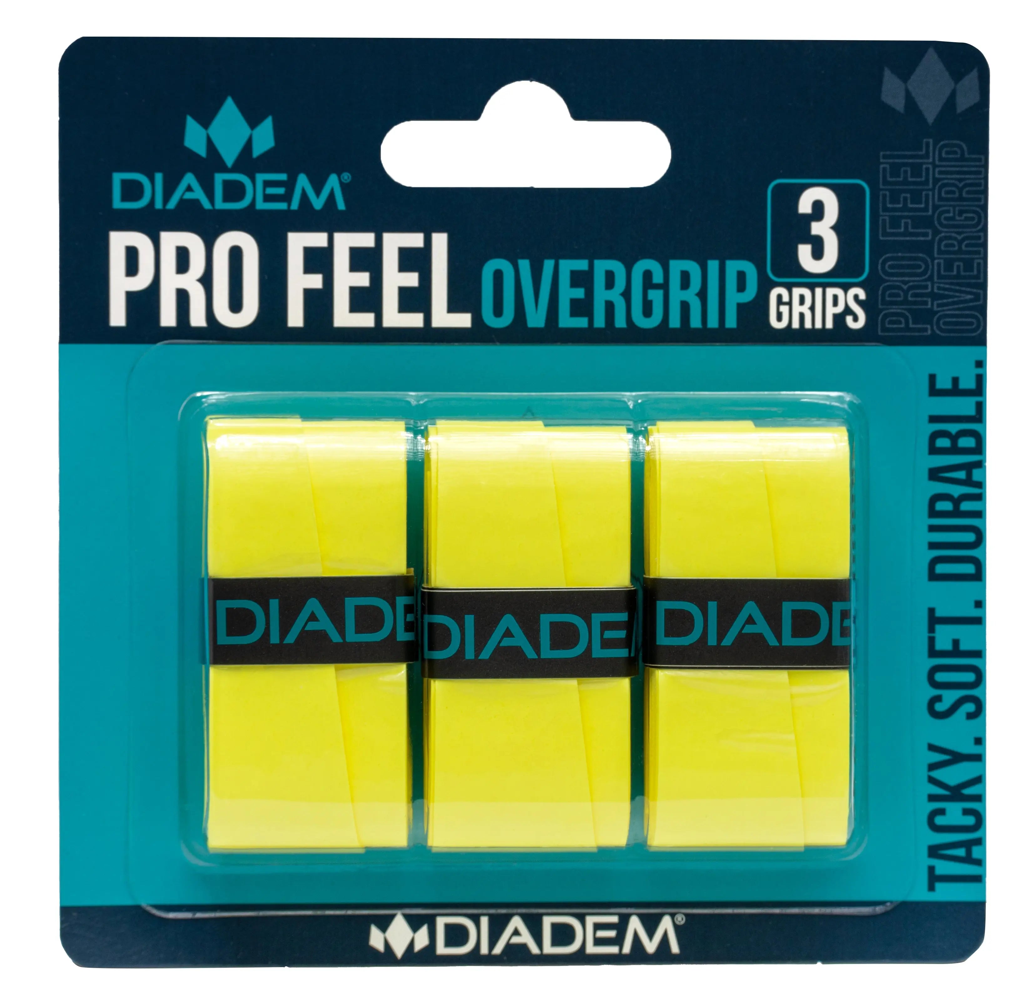 Diadem Tennis Pro Feel Overgrip - Yellow - 3 Pack
