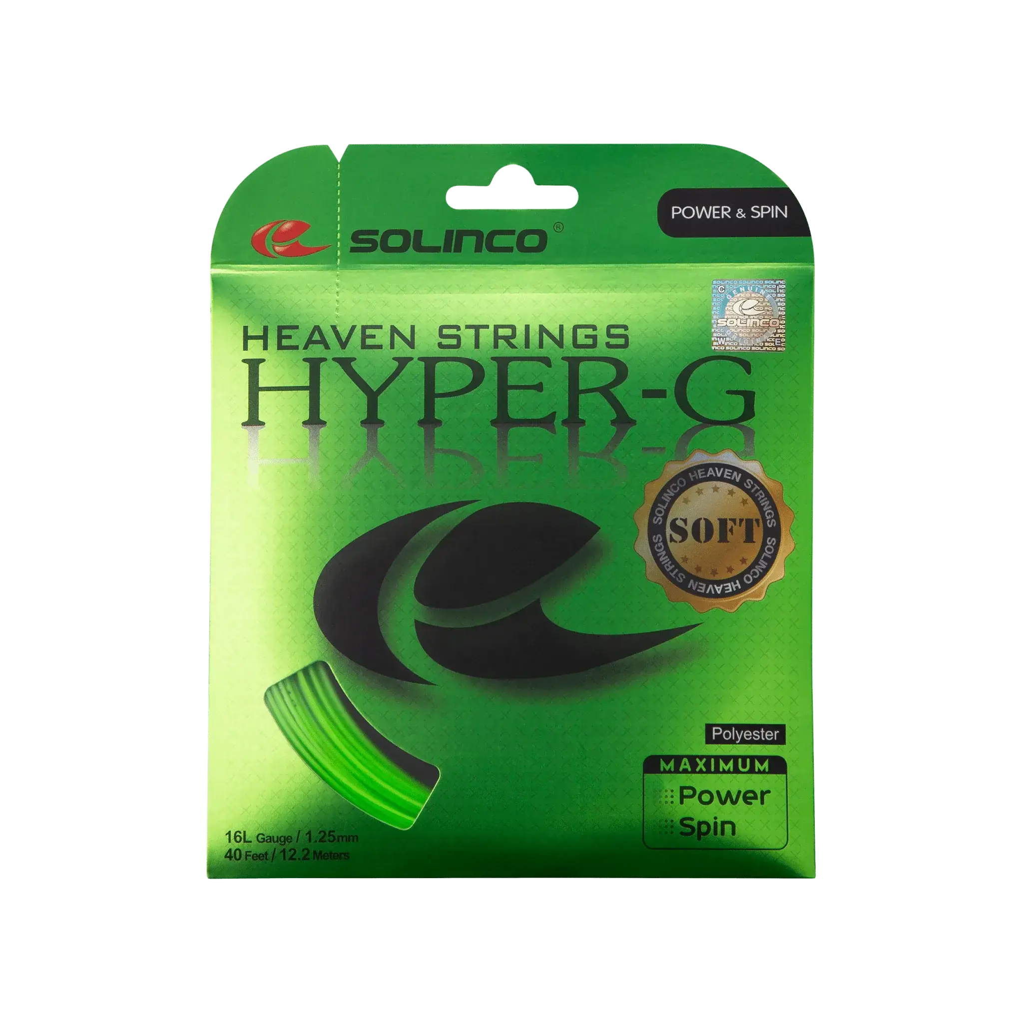 Solinco Hyper-G Soft Tennis String Set 1.3mm 16 Gauge -Green
