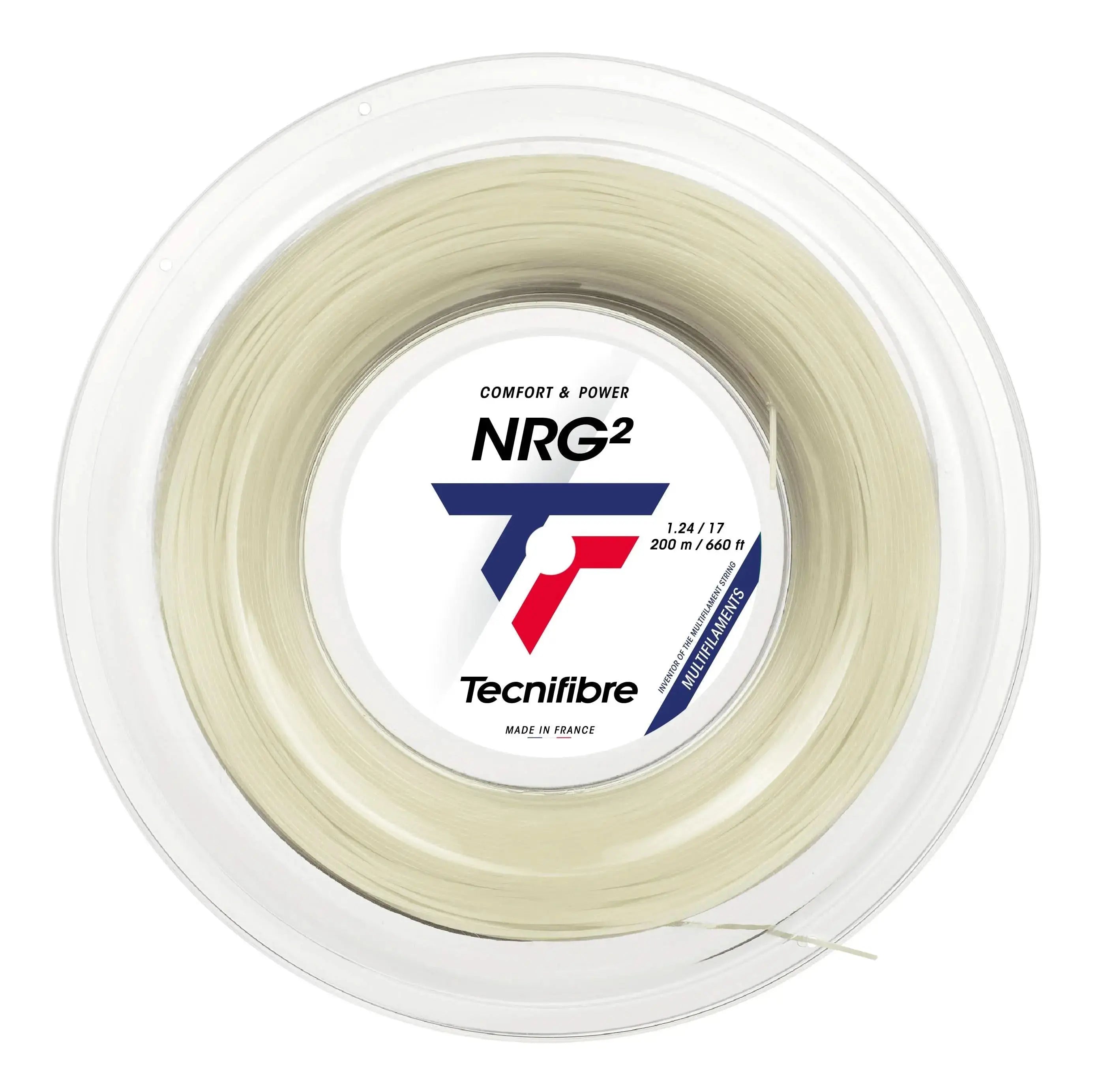 Tecnifibre Tennis String NRG2 200M - Natural - 1.24 - Multifilament