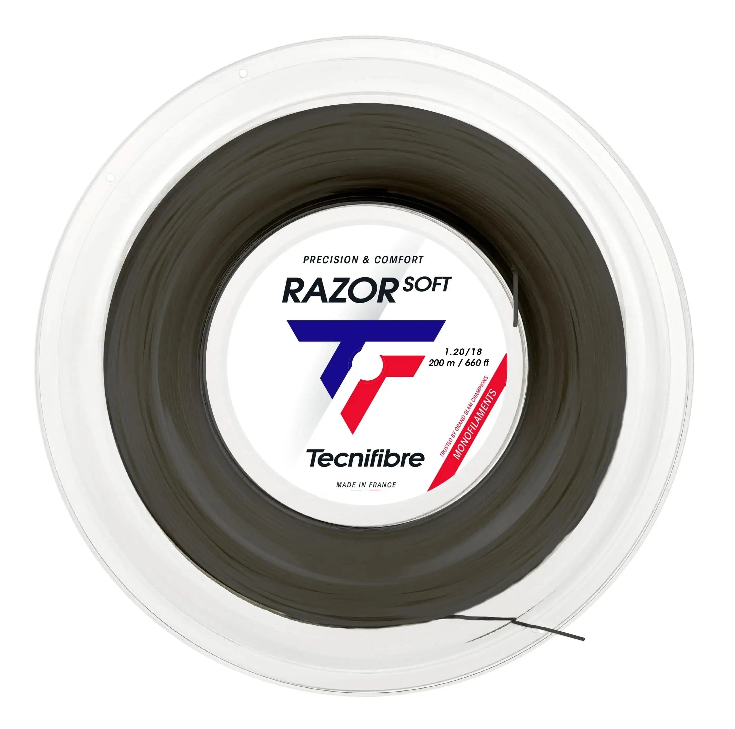 Tecnifibre Tennis String Razor Soft 200M - Carbon - 1.20 - Polyester