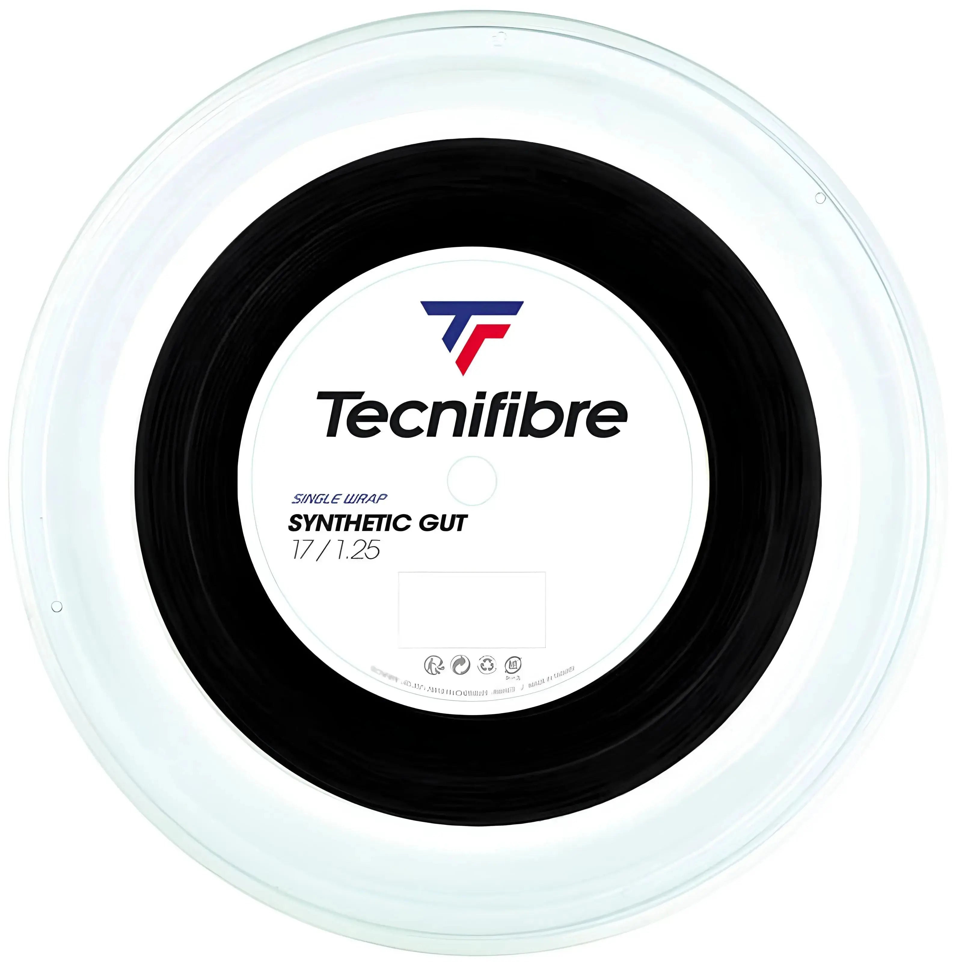 Tecnifibre Tennis String Synthetic Gut 200M - Black - 1.25
