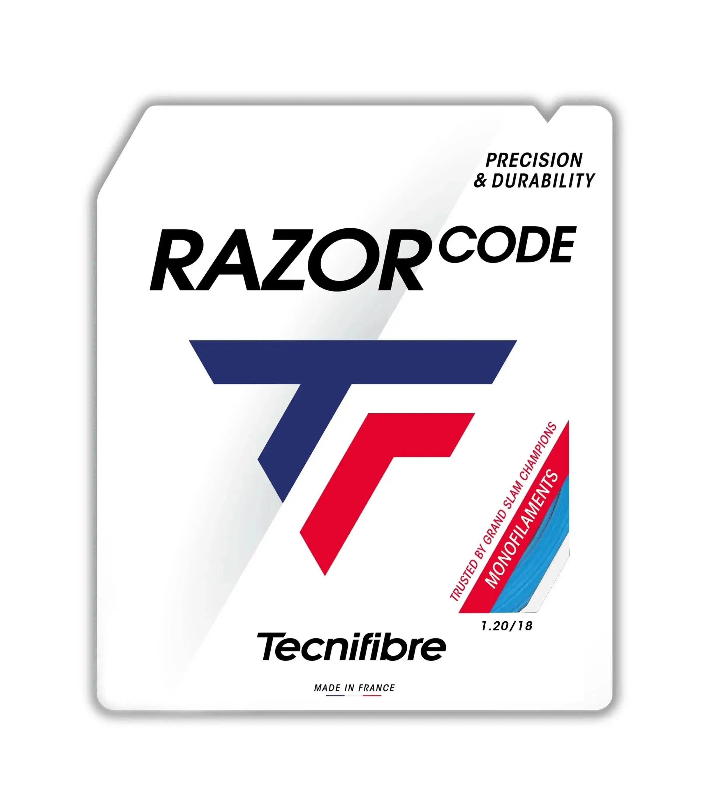 Tecnifibre Tennis String Triax Razor Code - Blue - 1.2 - Polyester