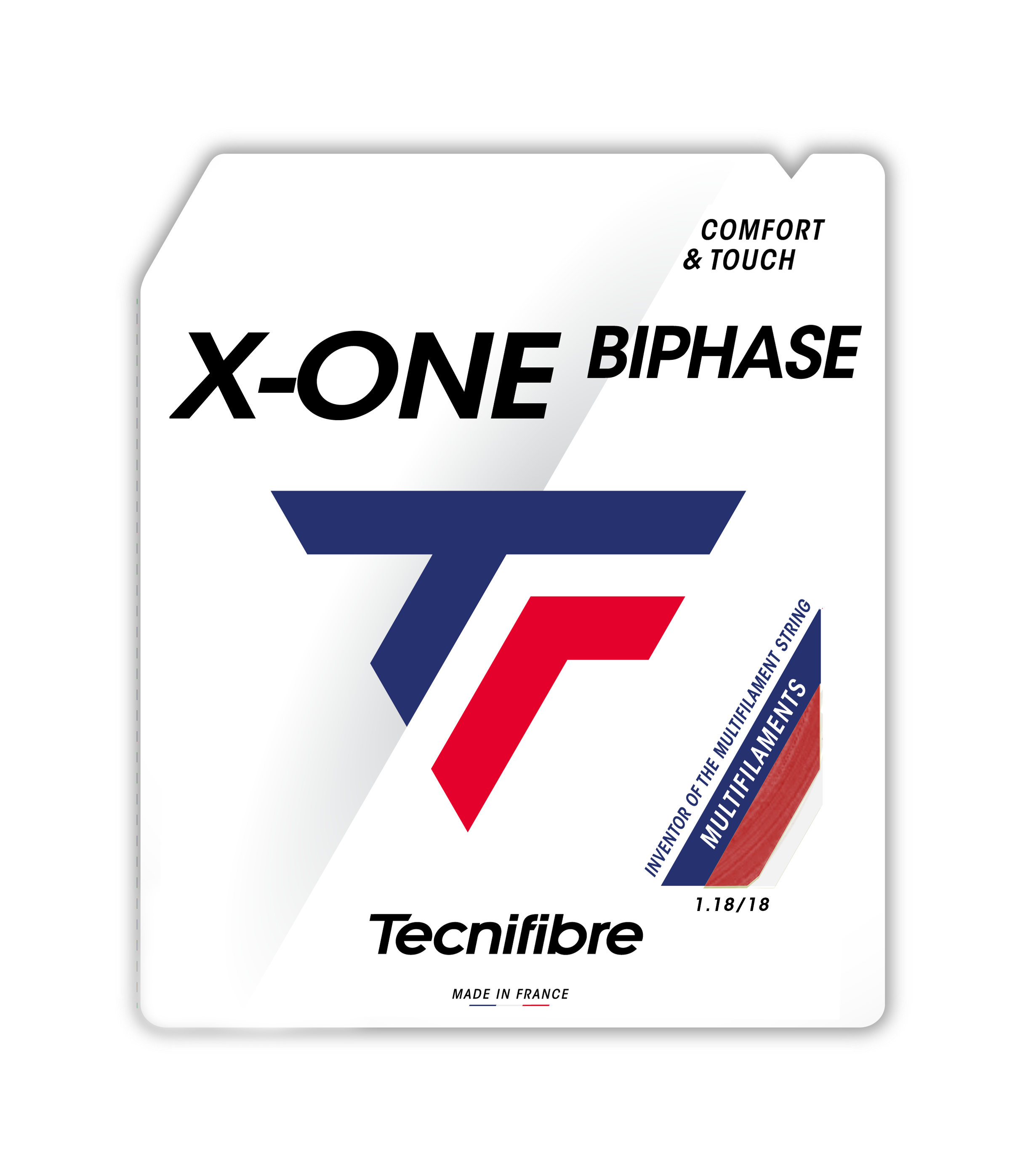 Tecnifibre Tennis String X-One Biphase - Red - 1.18 - Multifilament