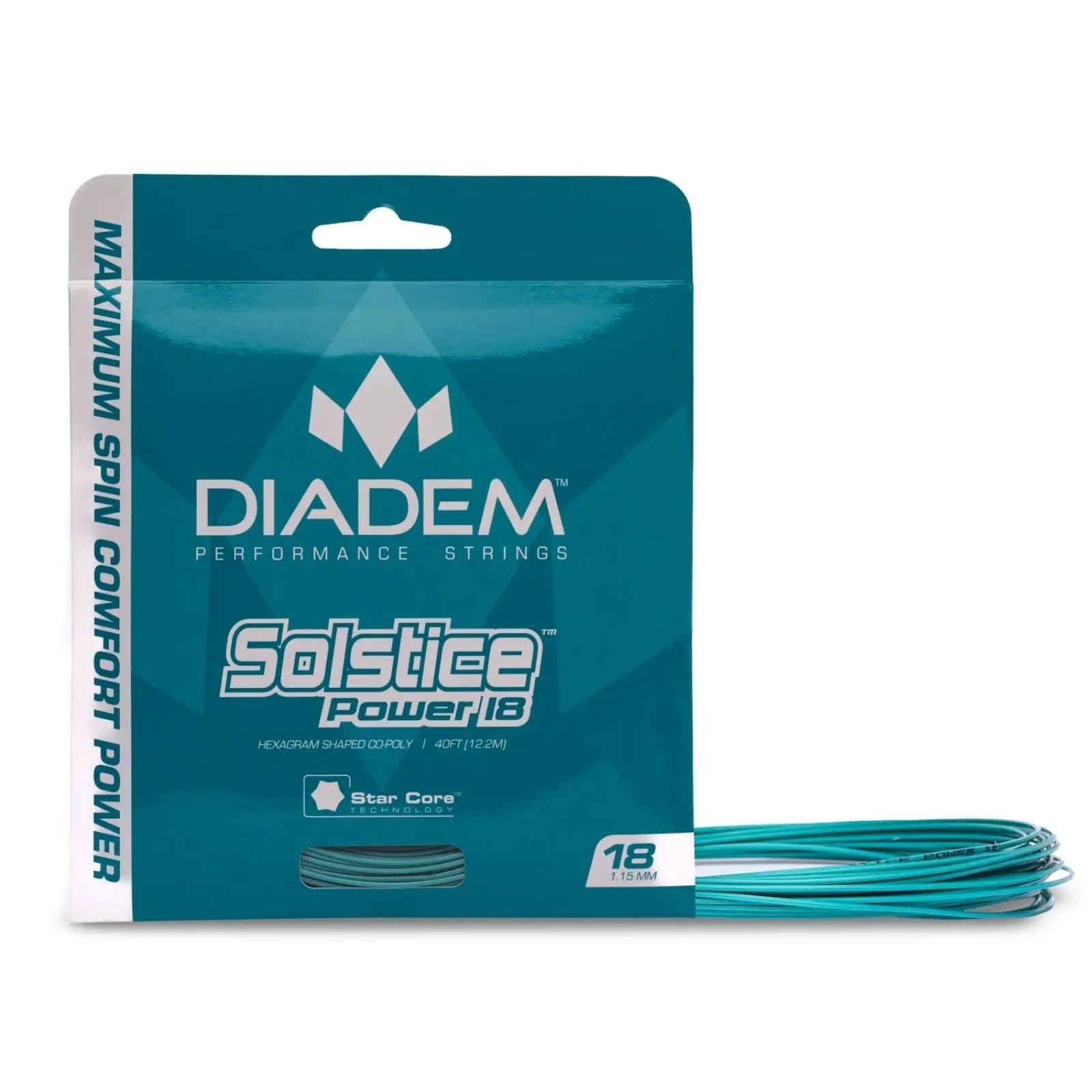 Diadem Tennis String Solstice Power Set 1.25 (16L) - Teal