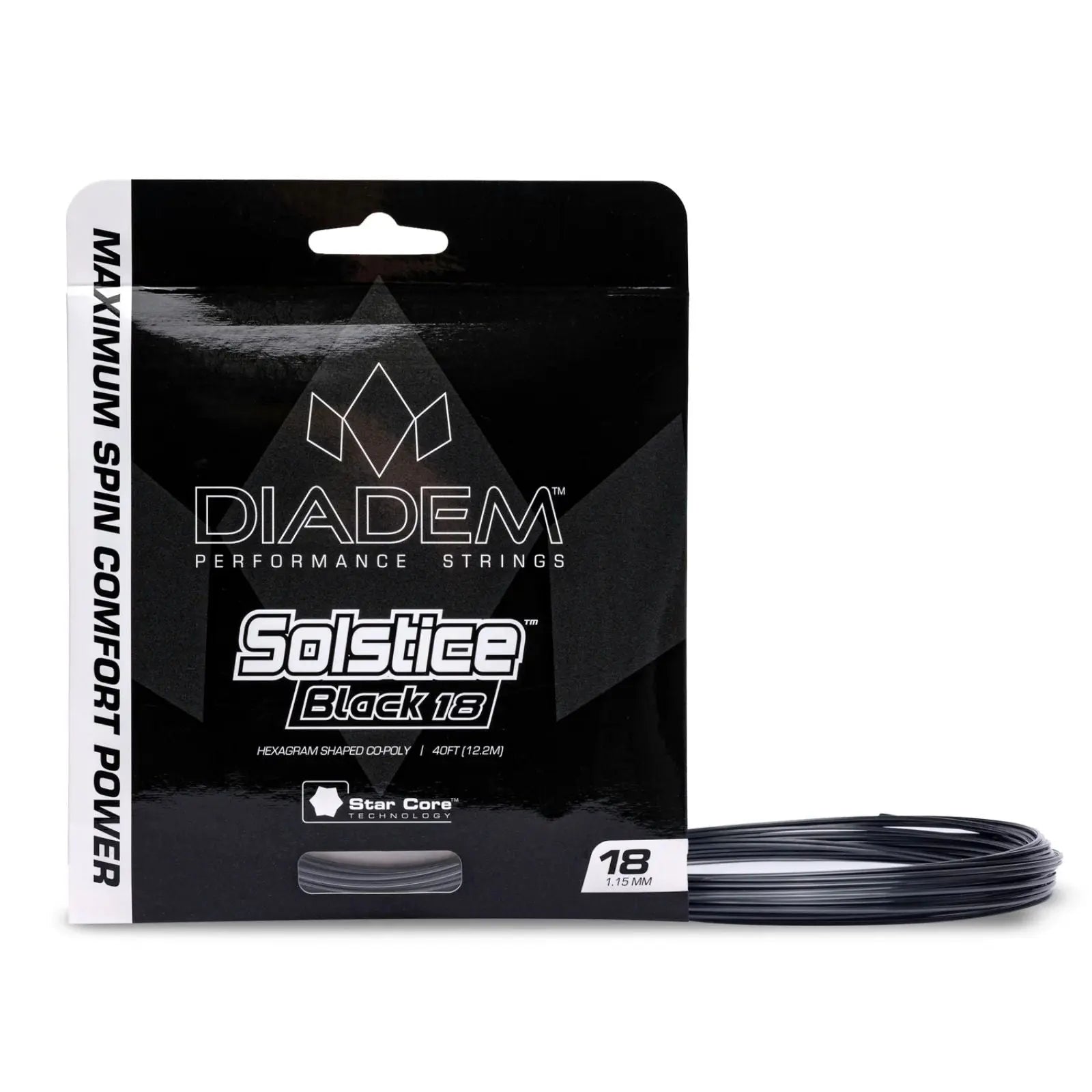 Diadem Tennis String Solstice Black Set 1.35 (15L) - Black