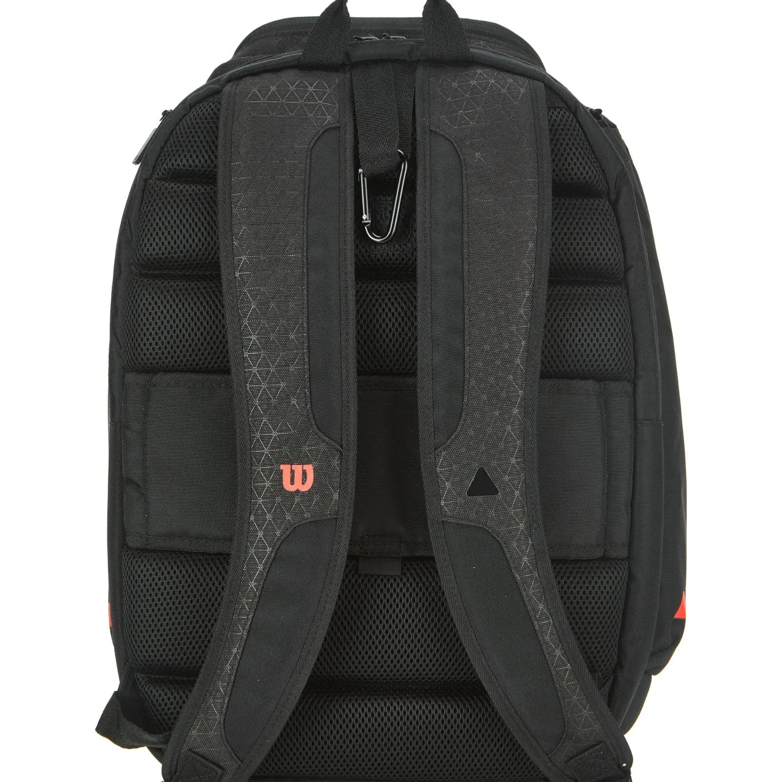 Black Wilson Super Tour Clash v3 tennis backpack with padded, mesh back panel and adjustable shoulder straps.