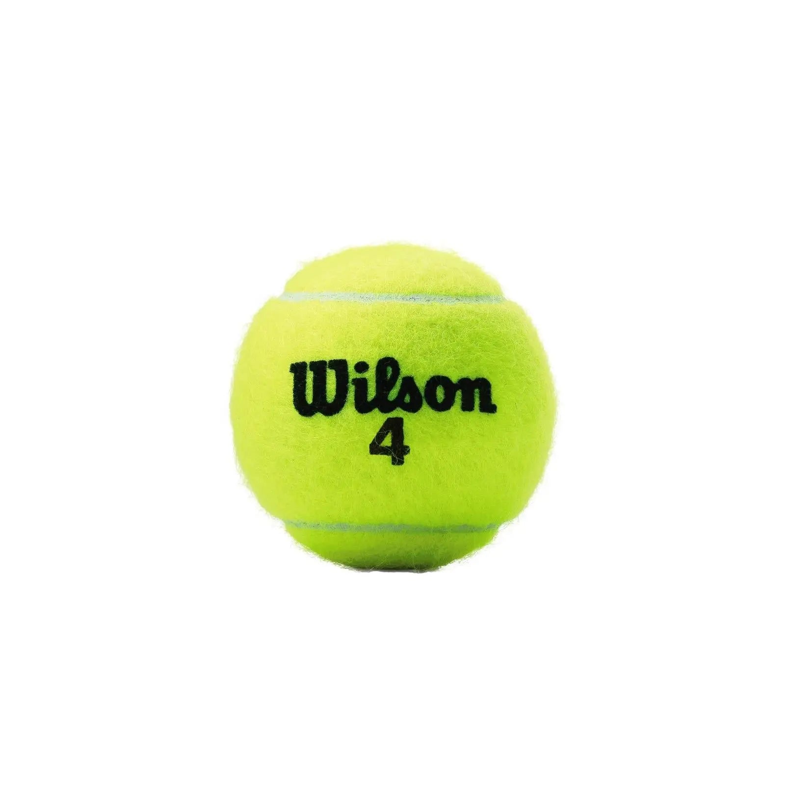Single Wilson Championship Extra Duty tennis ball with bright yellow Dura-Weave felt and black logo.