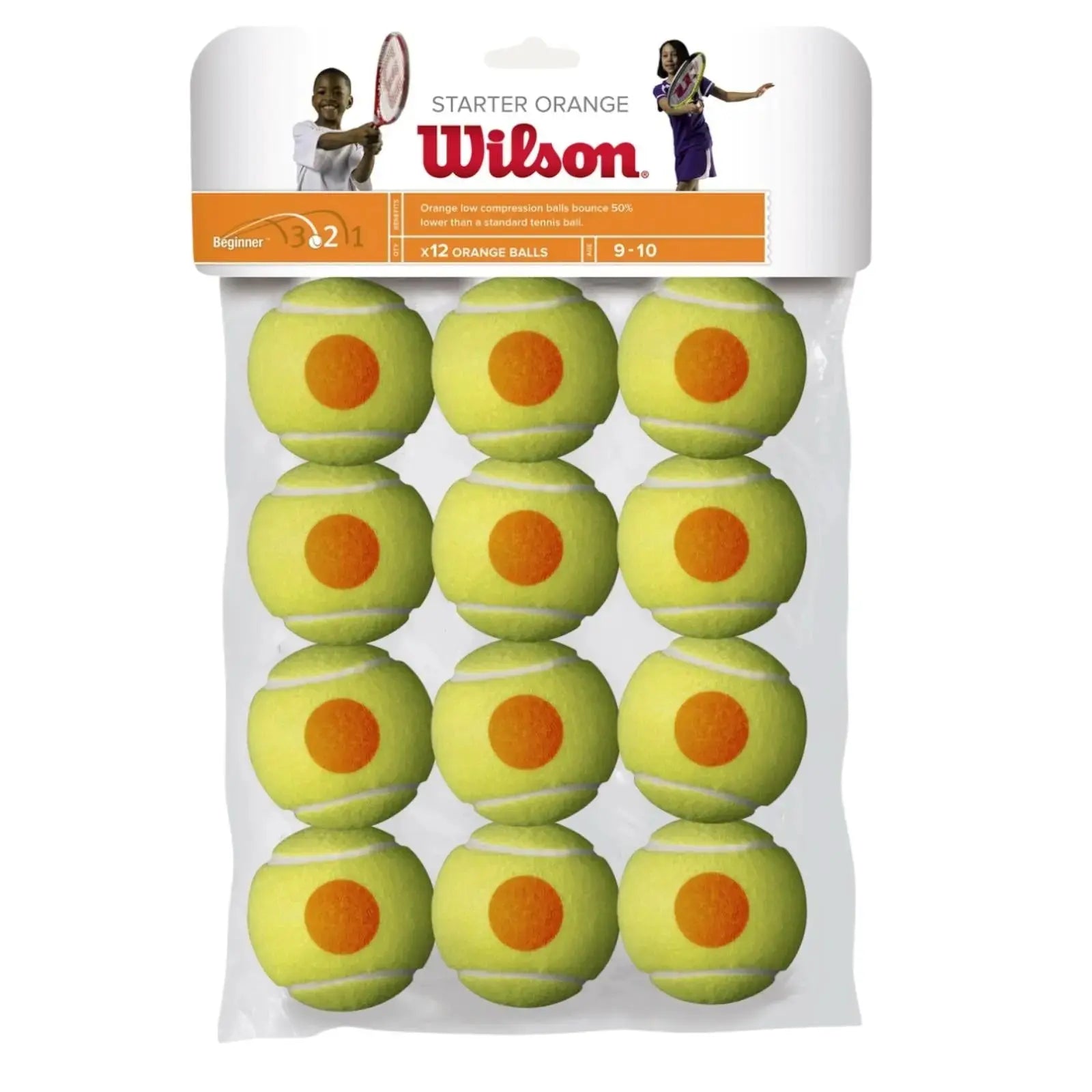 Wilson Tennis Ball Starter Orange Tball 12 Pack