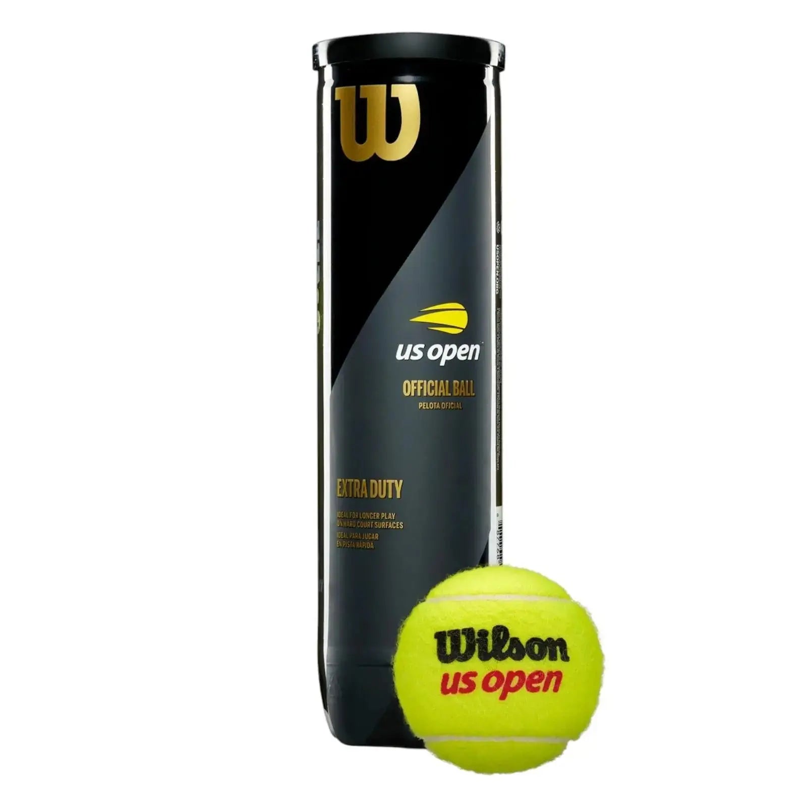 Wilson Tennis Ball Us Open Extra Duty Hard Court - 4ball
