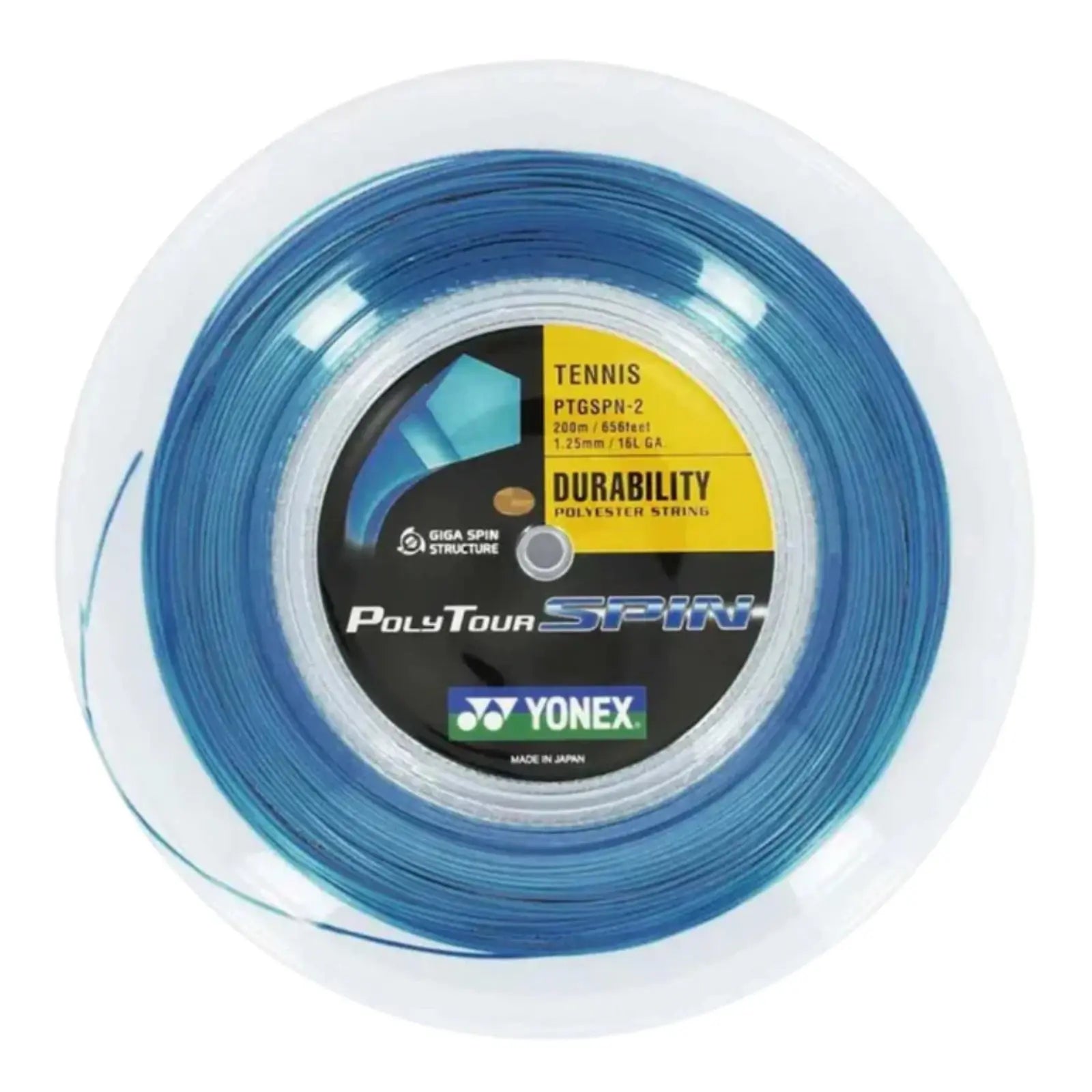 Yonex Tour Spin 125 Tennis String 200m Coil-Cobalt