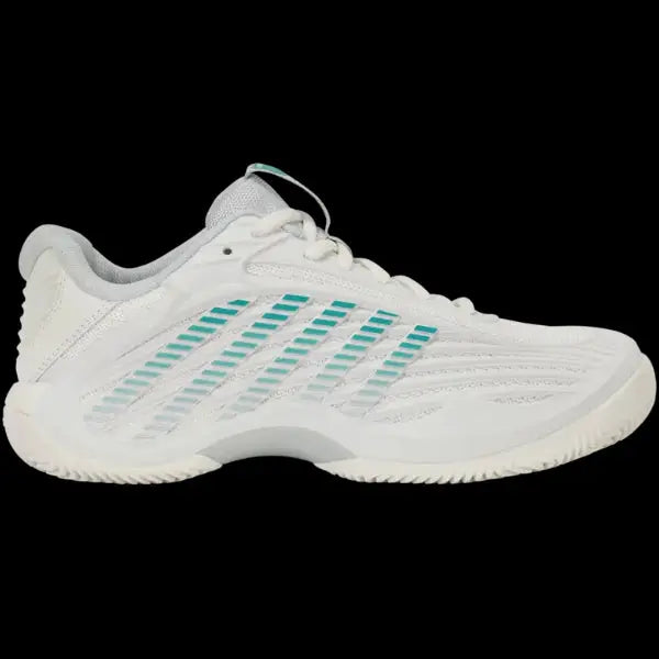 KSwiss Women's Tennis Shoes Hypercourt Express 3 - Clay Court - Blanc / Gray/Baltic
