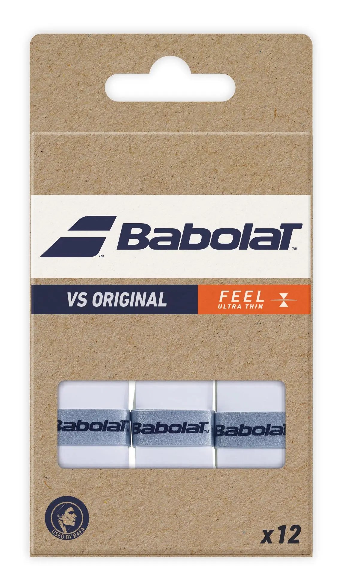Babolat Tennis Overgrip Vs Original 12 Pack - White