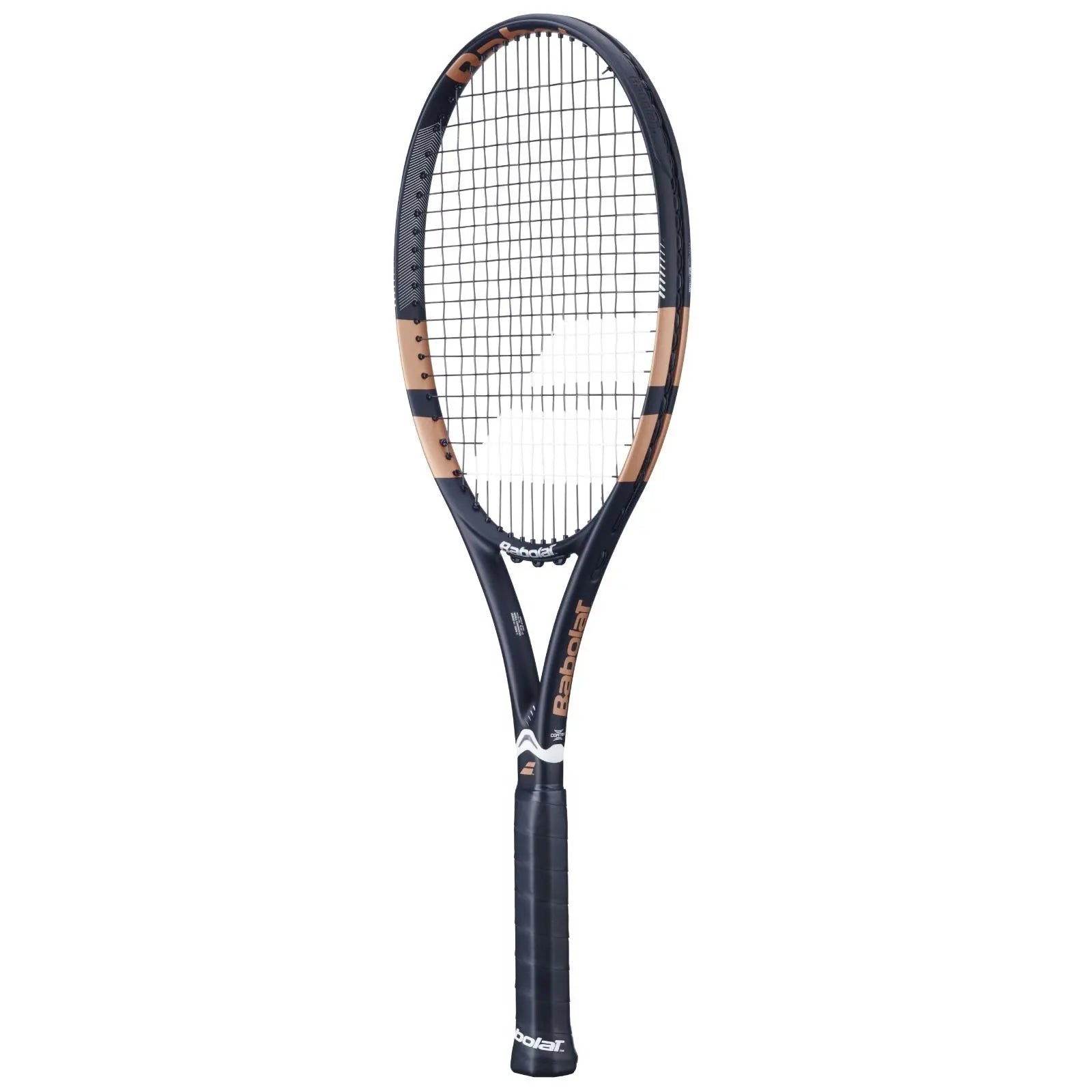 Babolat Drive Black 2024 tennis racquet with copper accents and a black grip.
