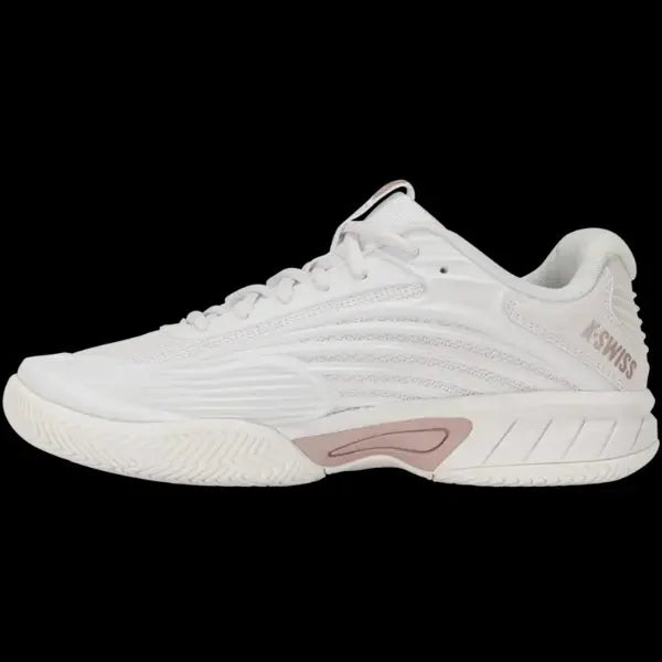 KSwiss Junior Tennis Shoes Hypercourt Express 3 - All Court - White/Rose/Violet Ice