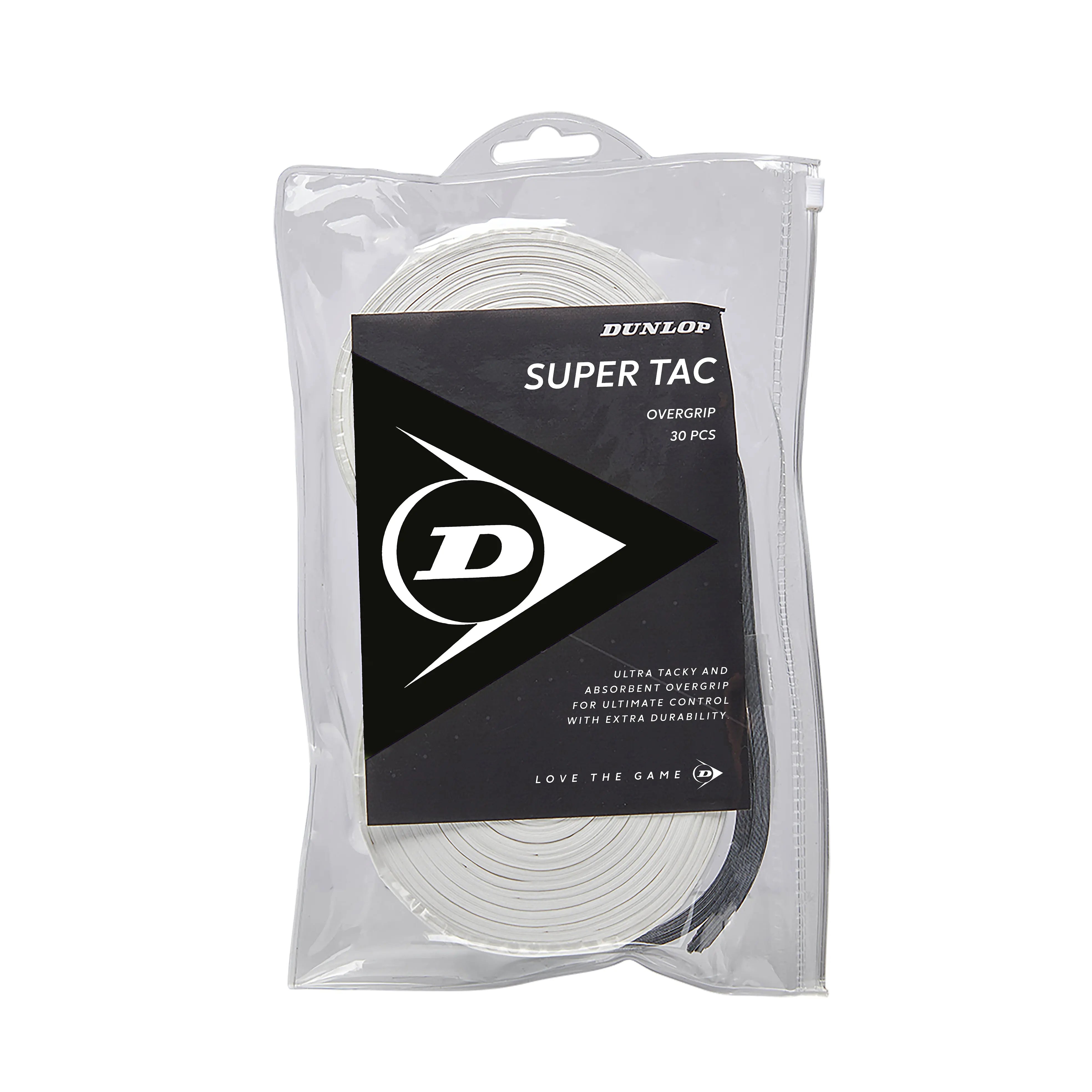 Dunlop Over Grip Super-Tac White 30-Grip Reel (Made In Japan) - Tacky