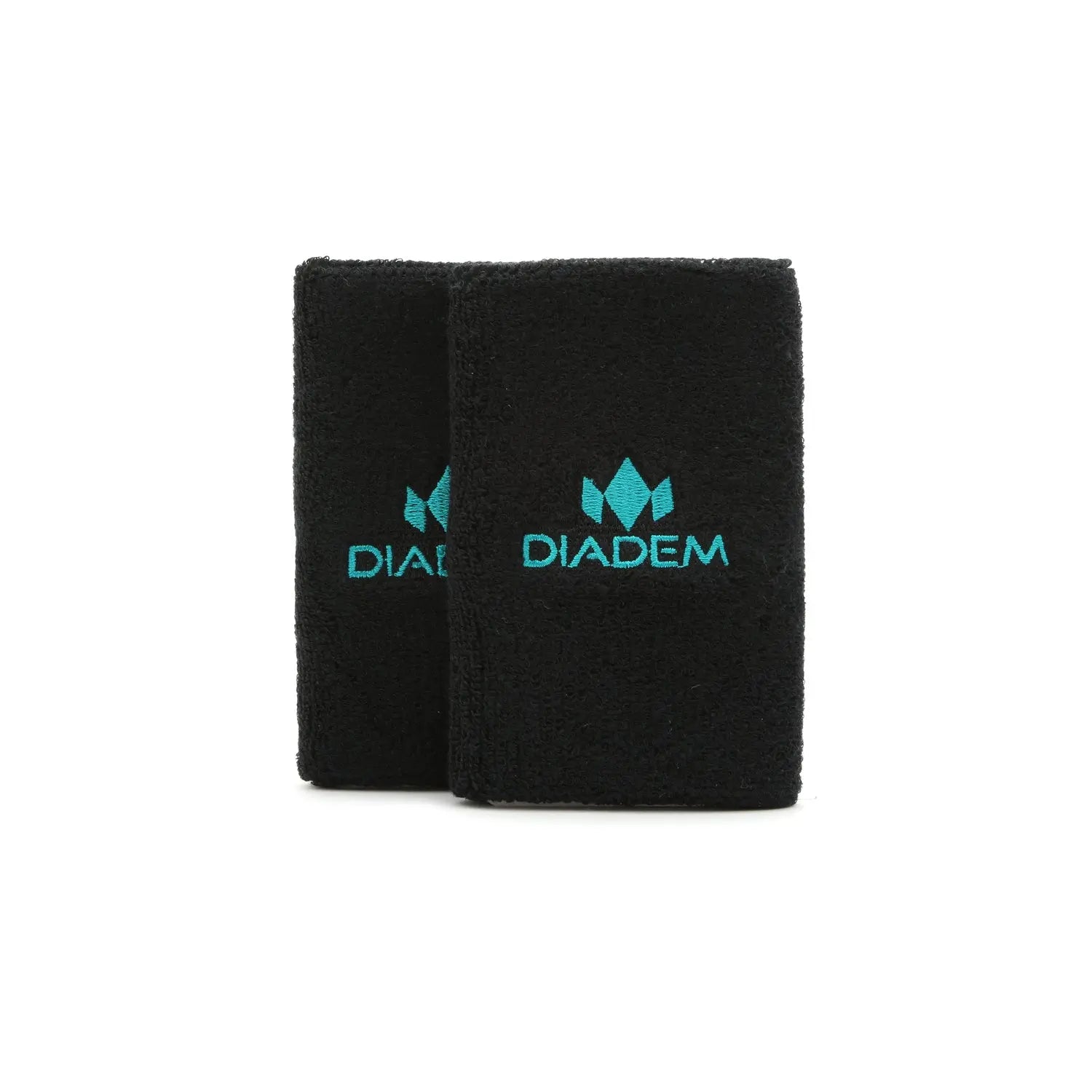 Diadem Wristbands 5 inch Black - 2 Pack