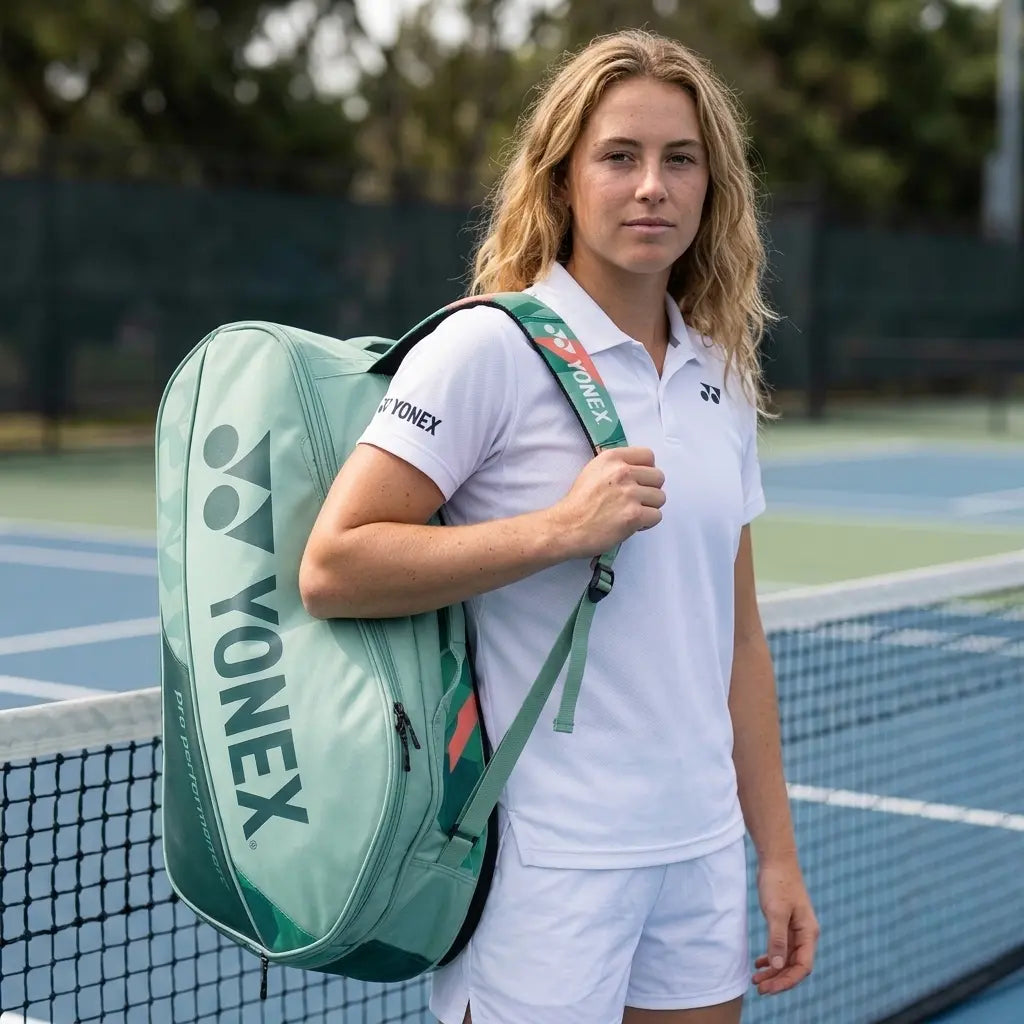 Yonex Pro Tennis Racquet Bag 12 Racquets-Olive Green