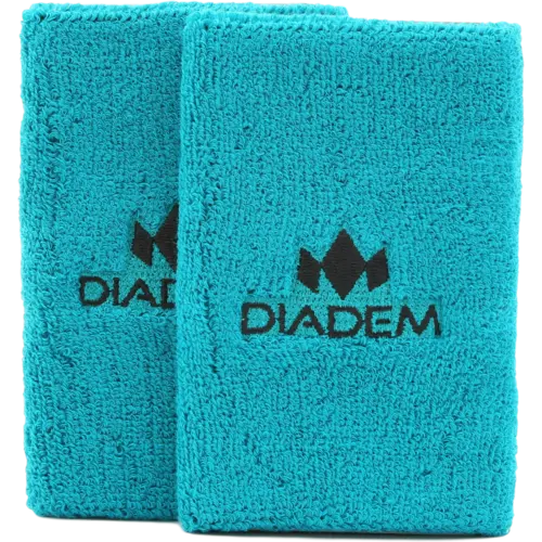 Diadem Wristbands 5 inch Teal - 2 Pack