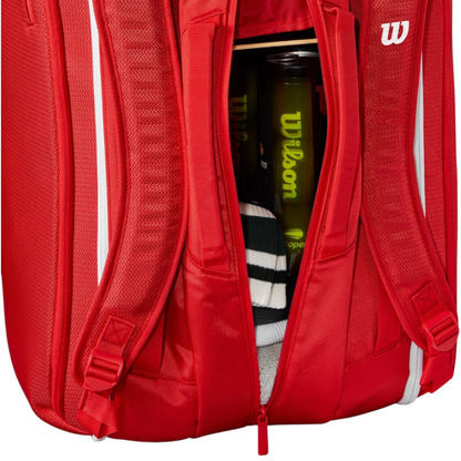 Wilson Tennis Bag Super Tour Red 15 Racquets