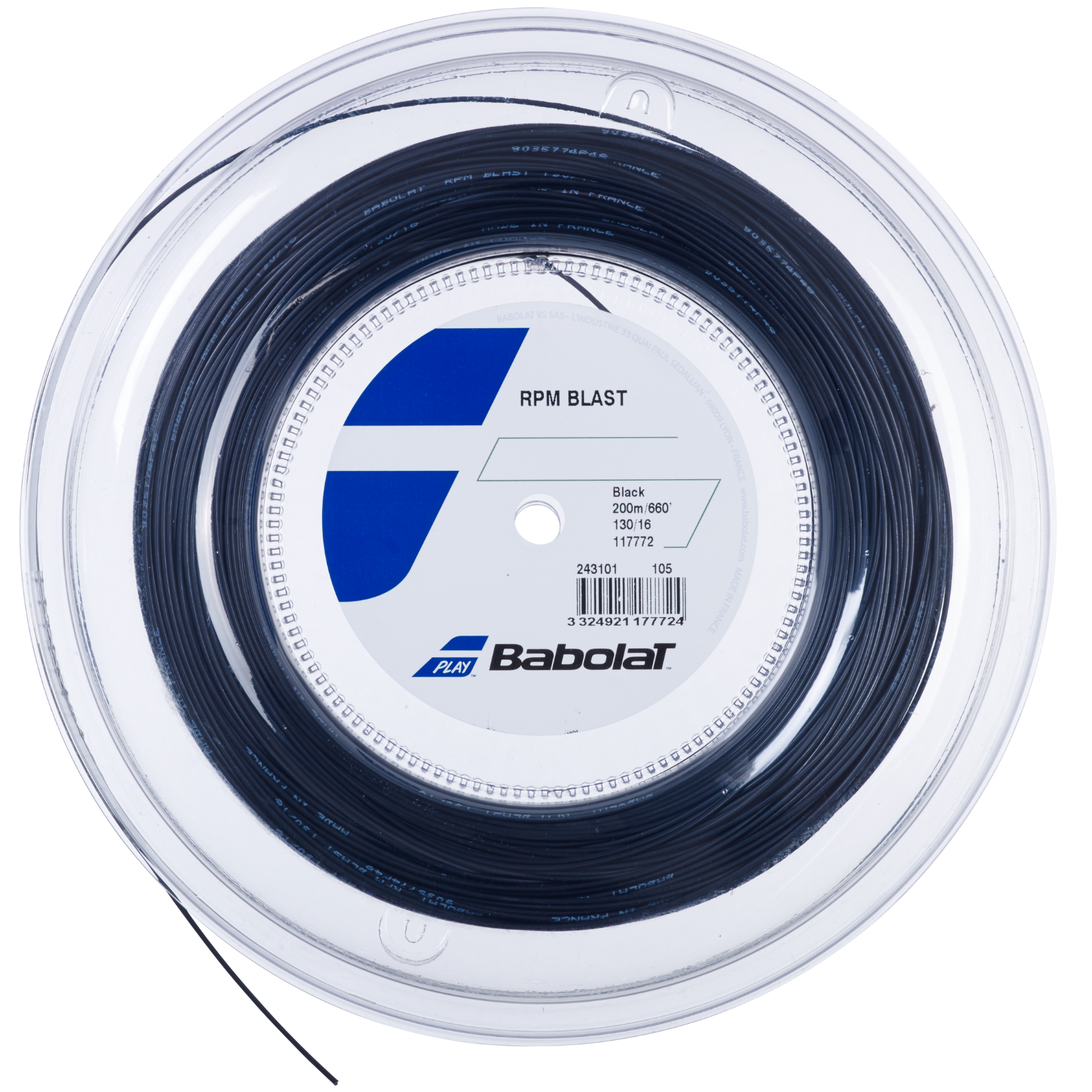 Babolat Tennis String RPM Blast 12M - 1.25 (17) - Black