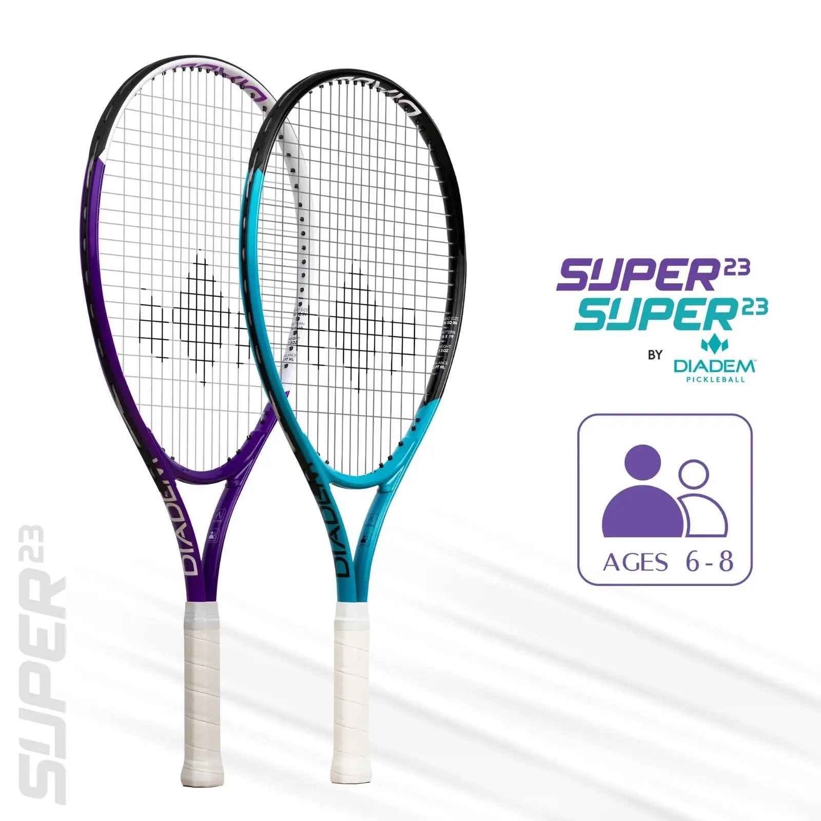 Diadem Junior Tennis Racquet Super 23 Purple