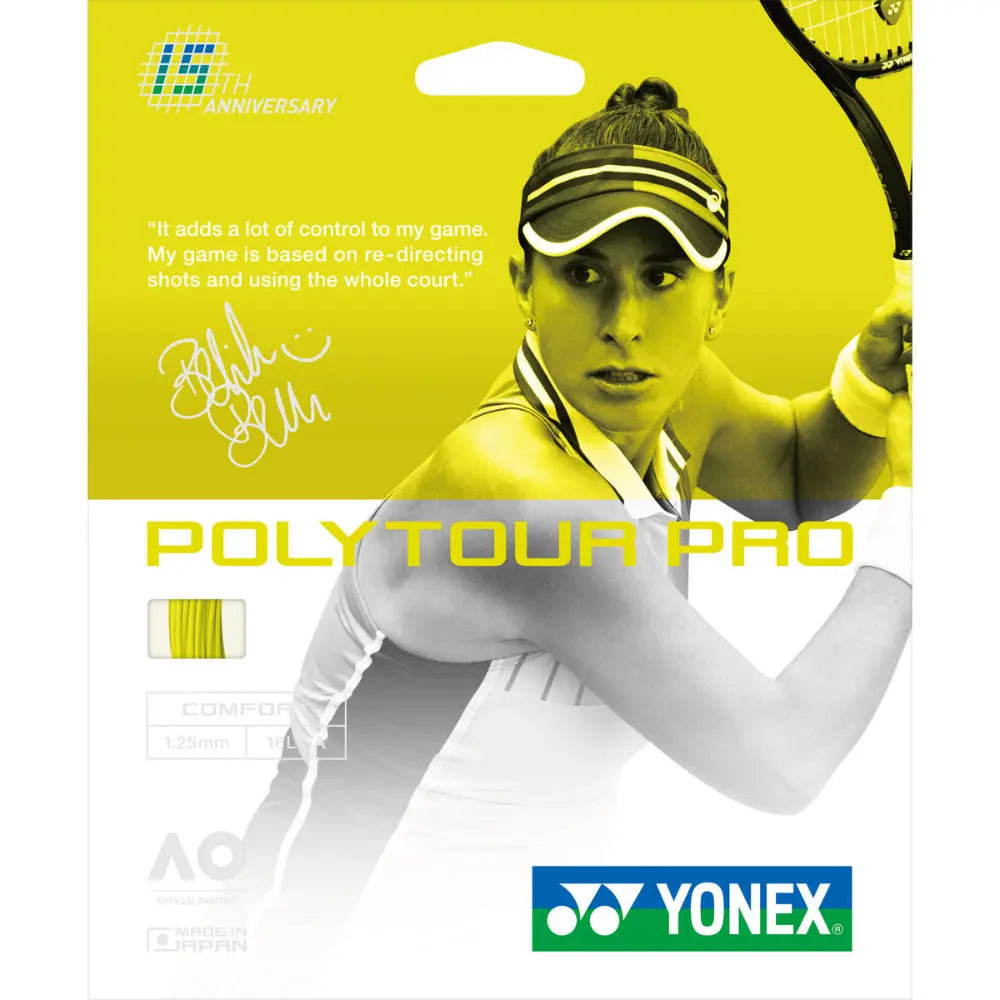 Yonex Tour Pro 15th Anniversary Limited 125 Tennis String Set-Flash Yellow