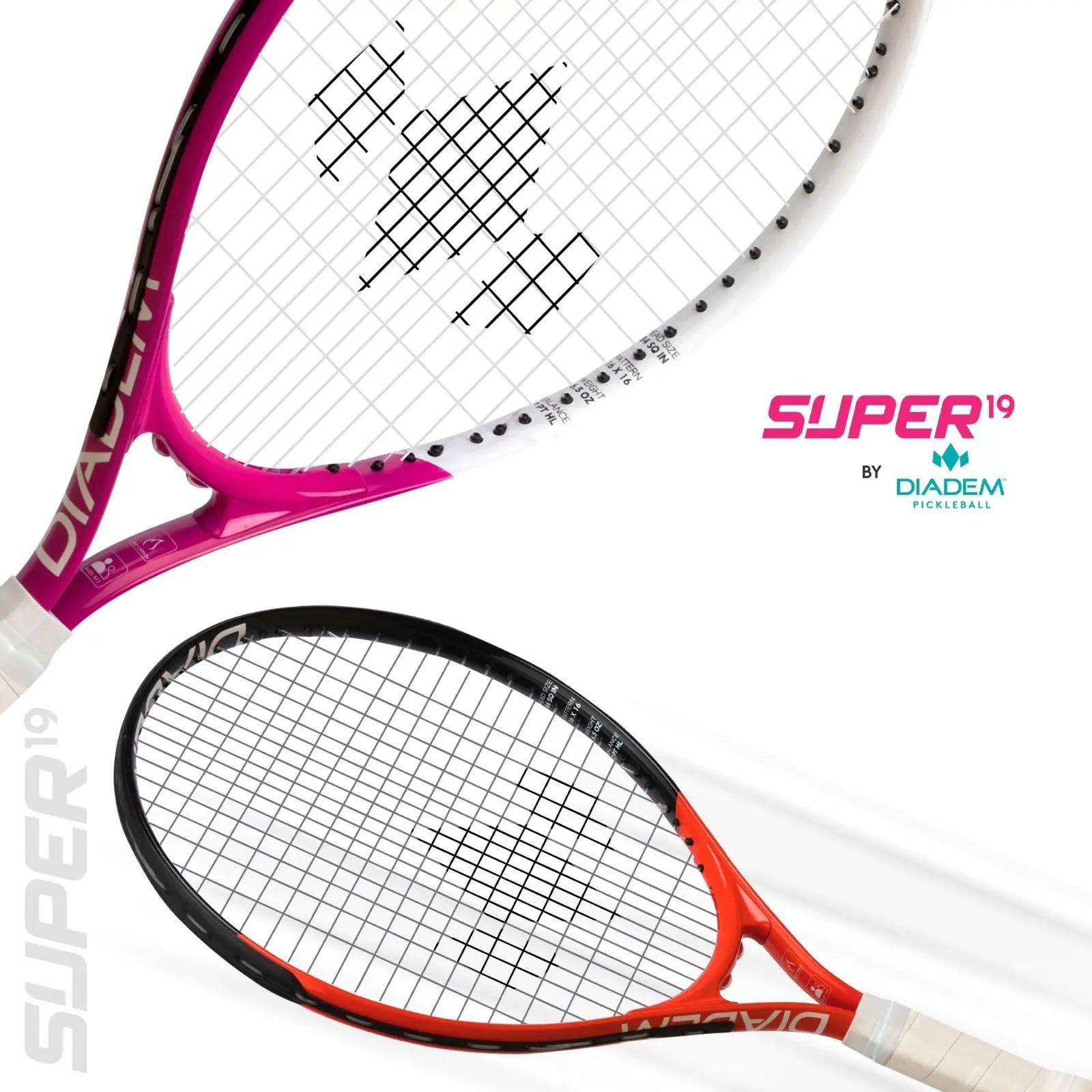 Diadem Junior Tennis Racquet Super 19 Red