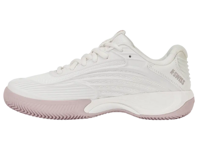 KSwiss Women's Tennis Shoes Hypercourt Express 3 - Clay Court - Blanc de Blanc/Rose Gold